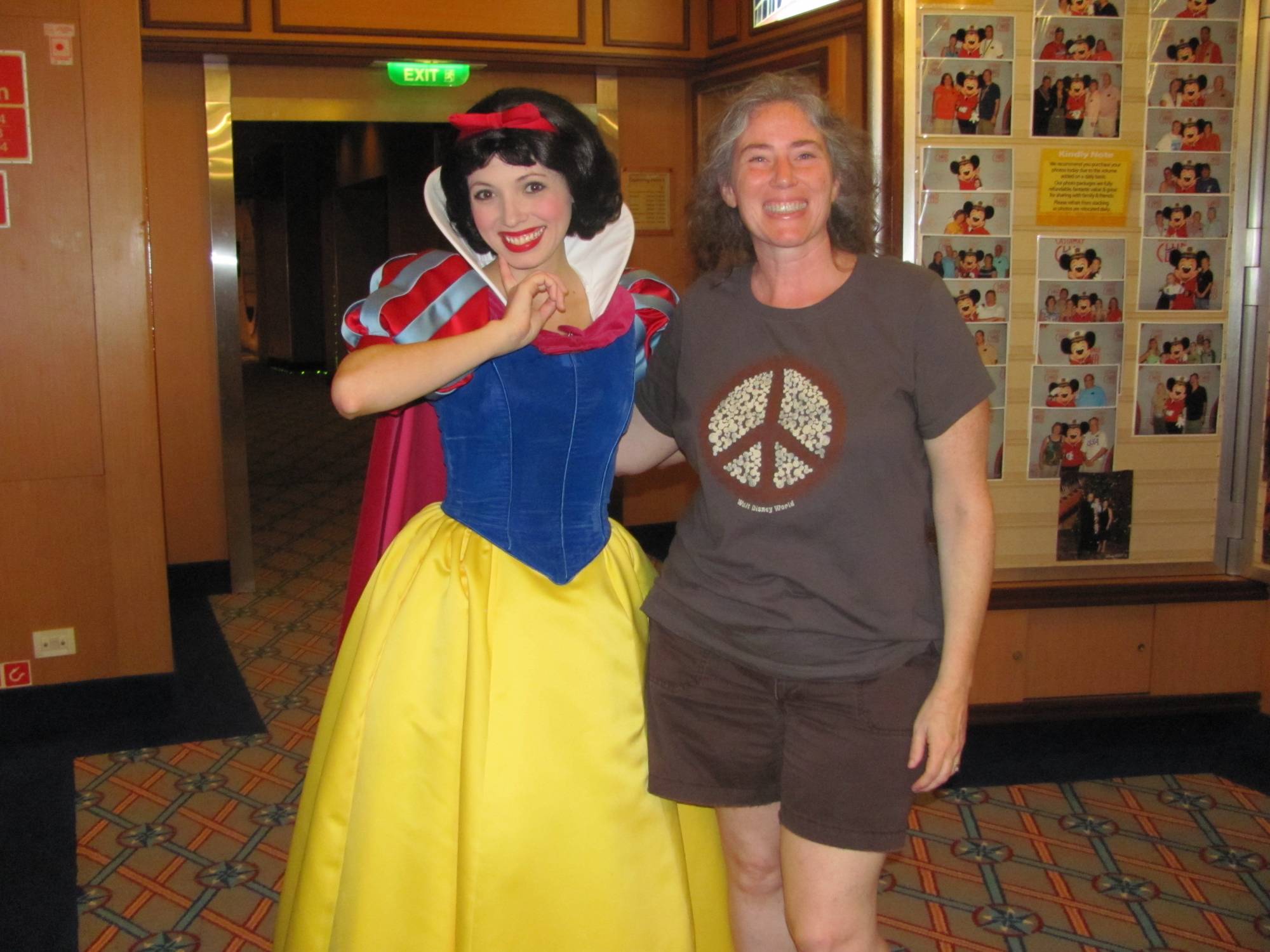 Meeting with Snow White on the Disney Magic