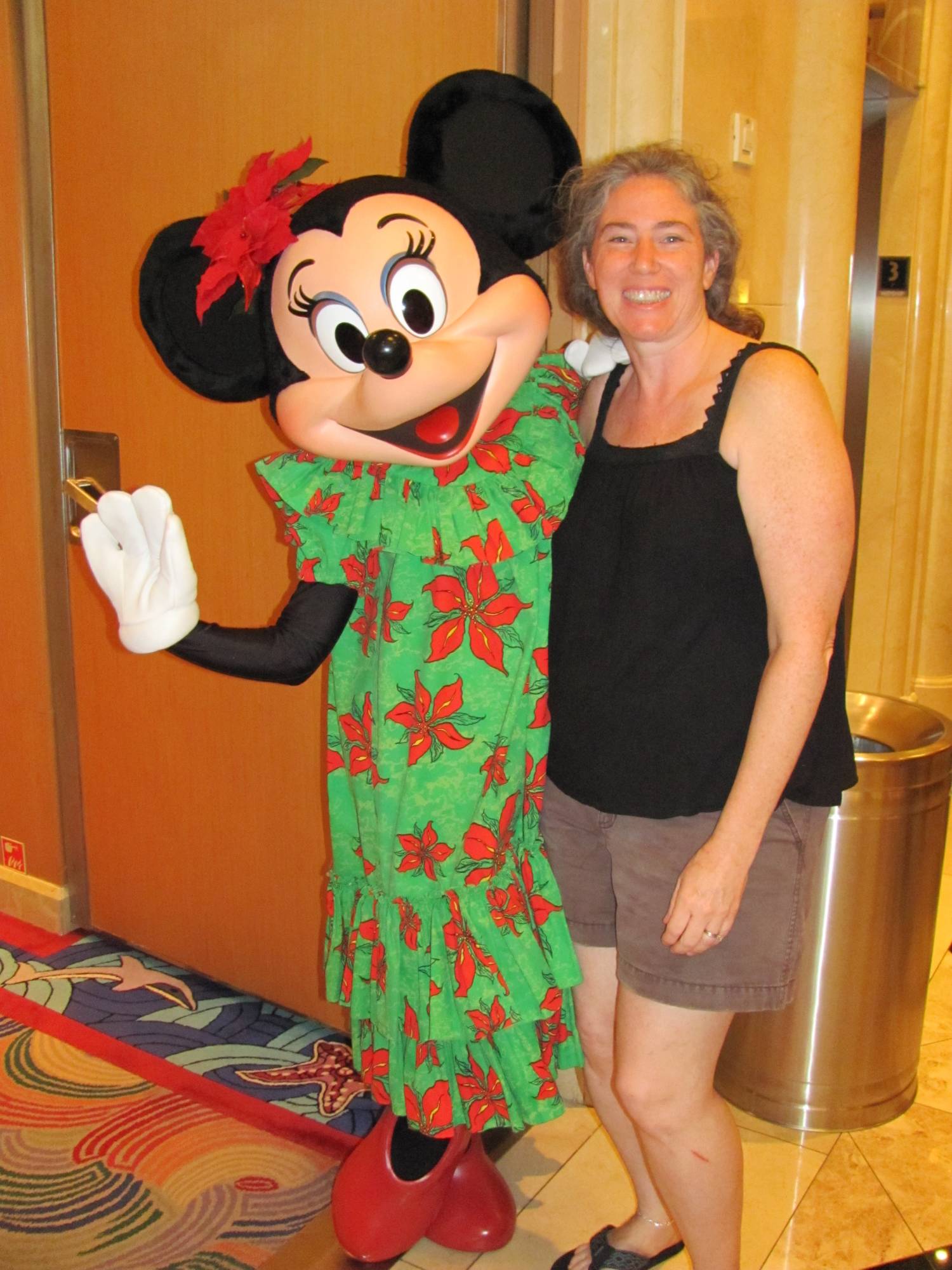 Meeting Minnie on the Disney Magic