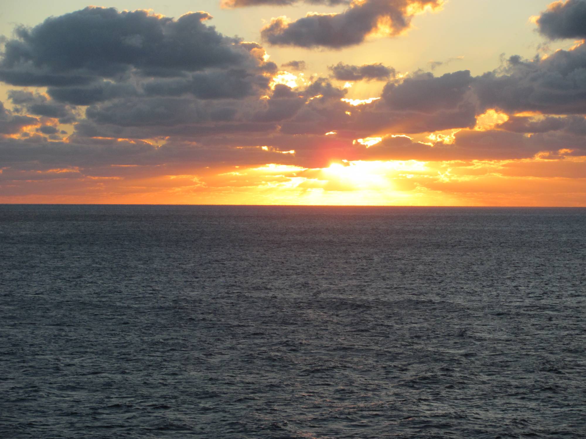 Sunset from the Disney Magic