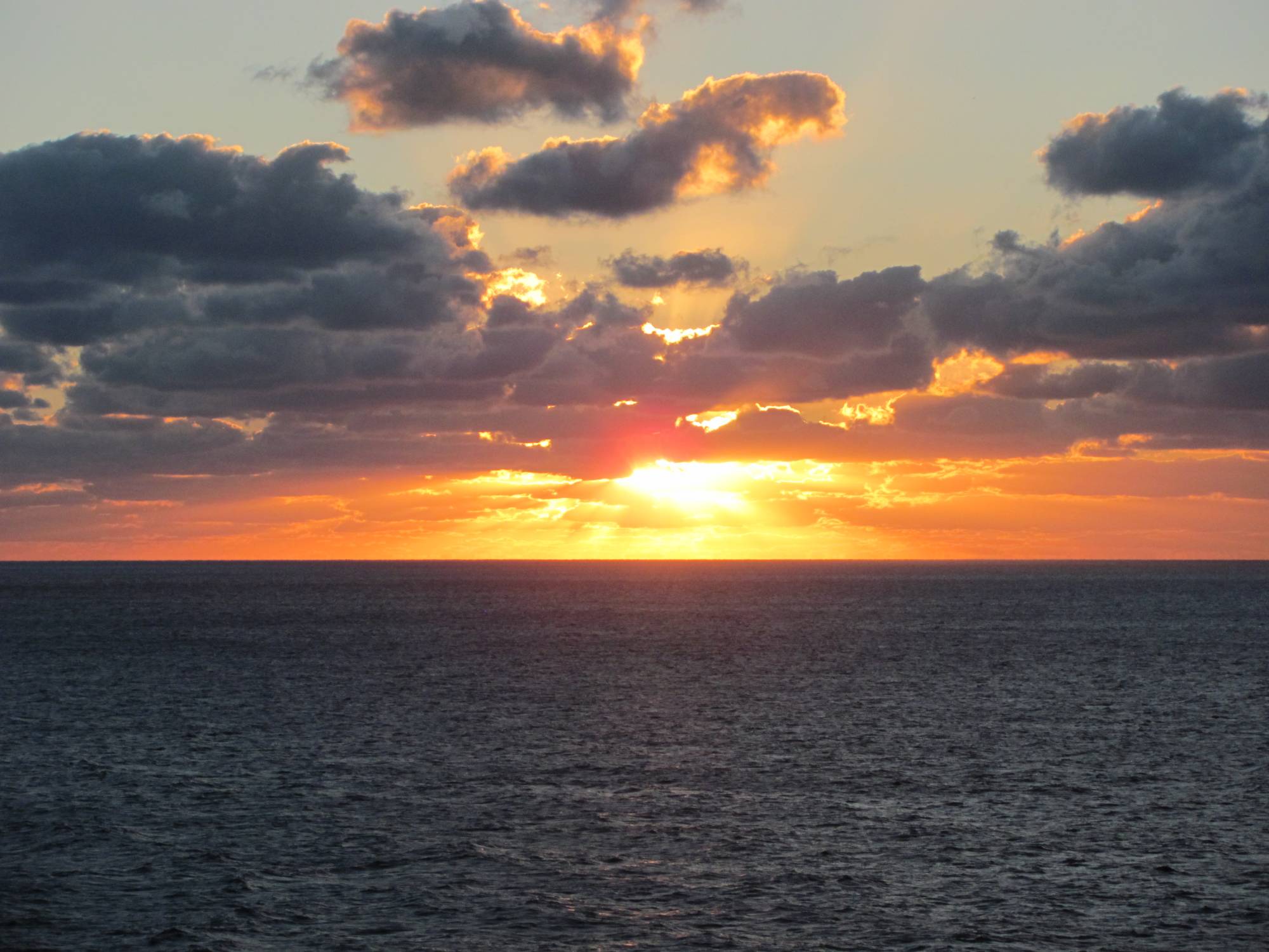 Sunset from the Disney Magic