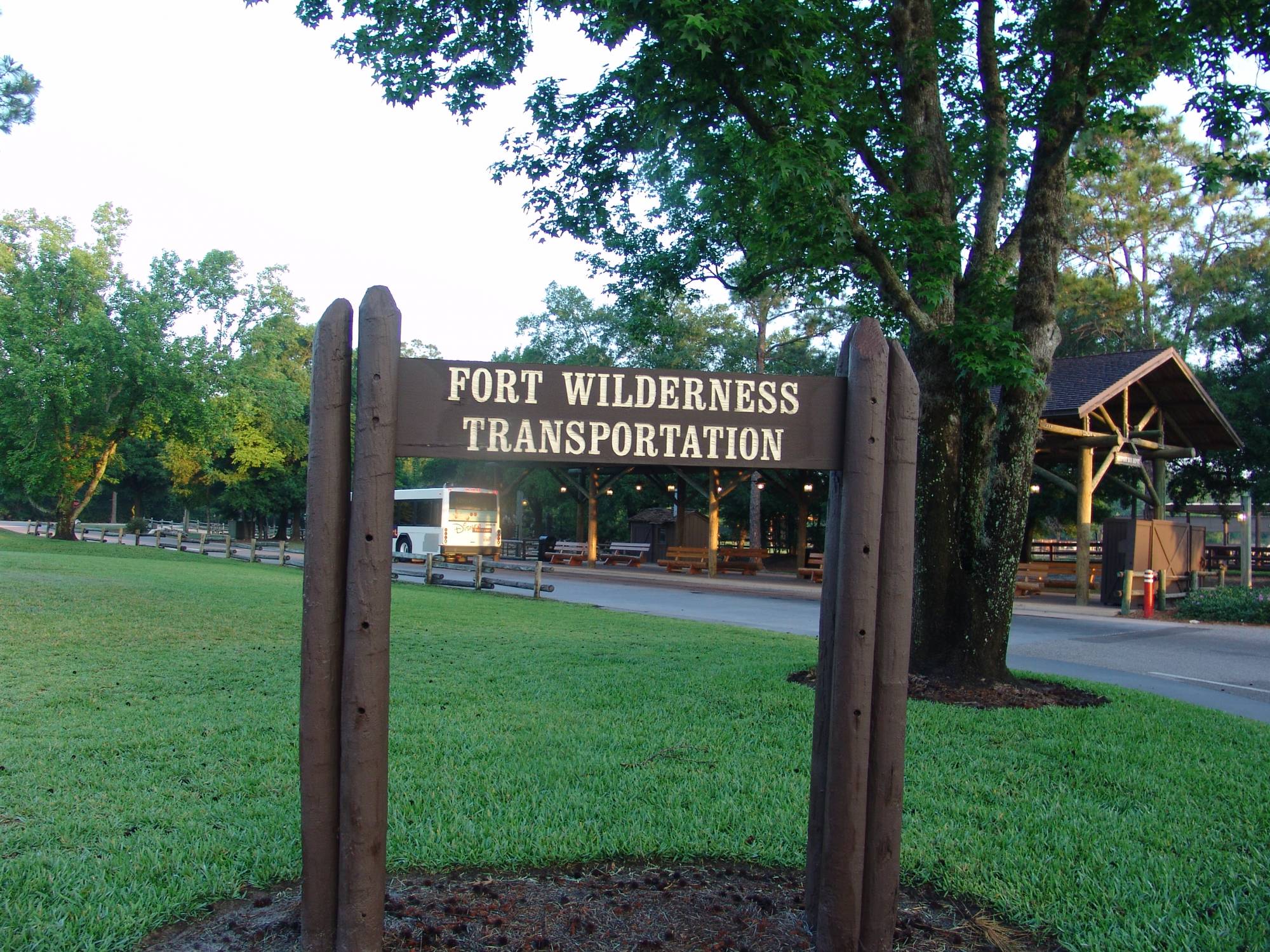 Fort Wilderness - Transportation hub at entrance