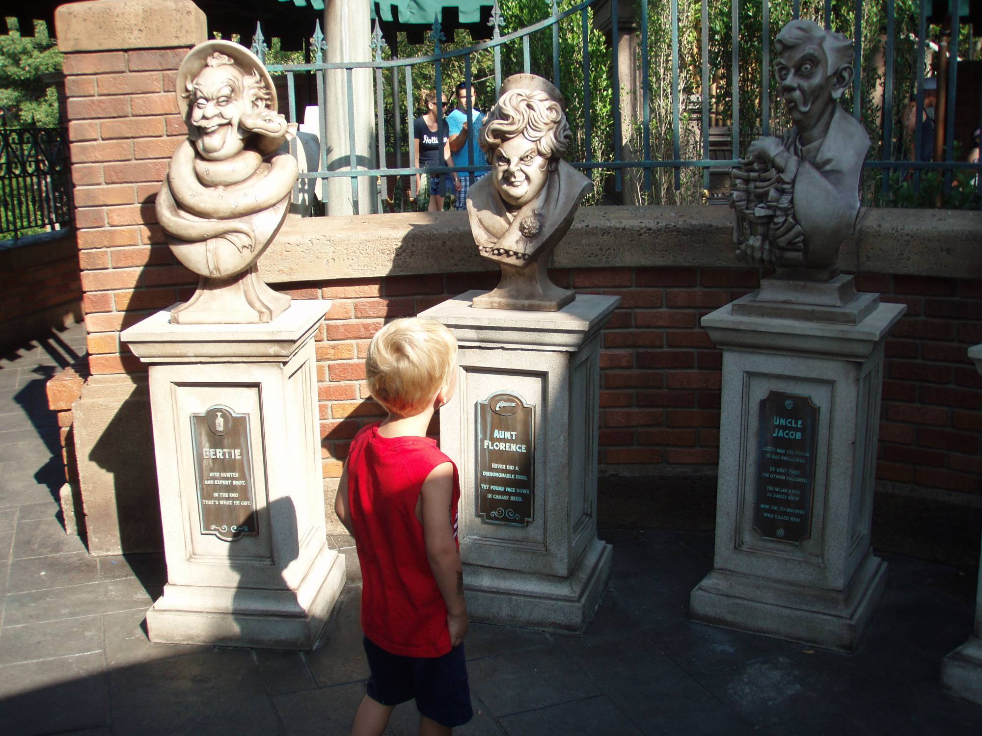 Evan checks out the new statues