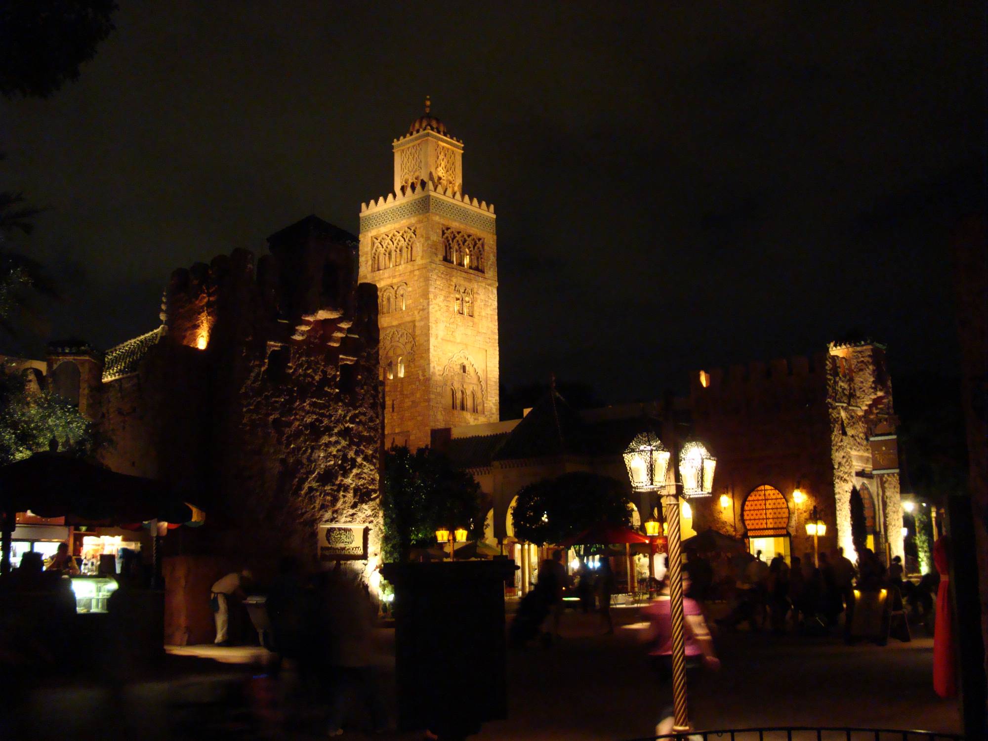 Epcot - Morocco at night