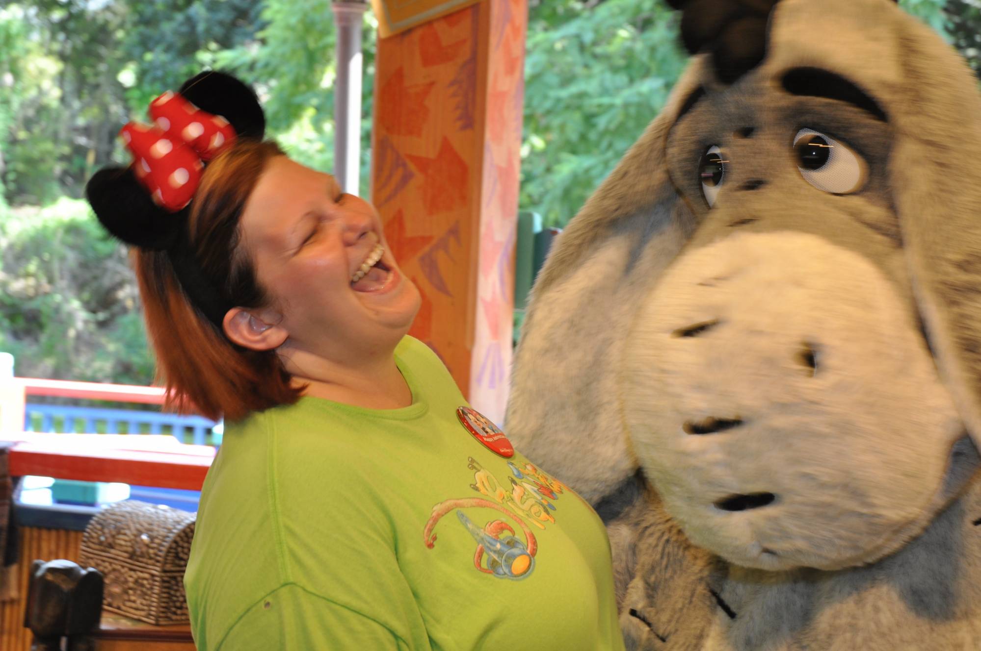 Having fun with Eeyore