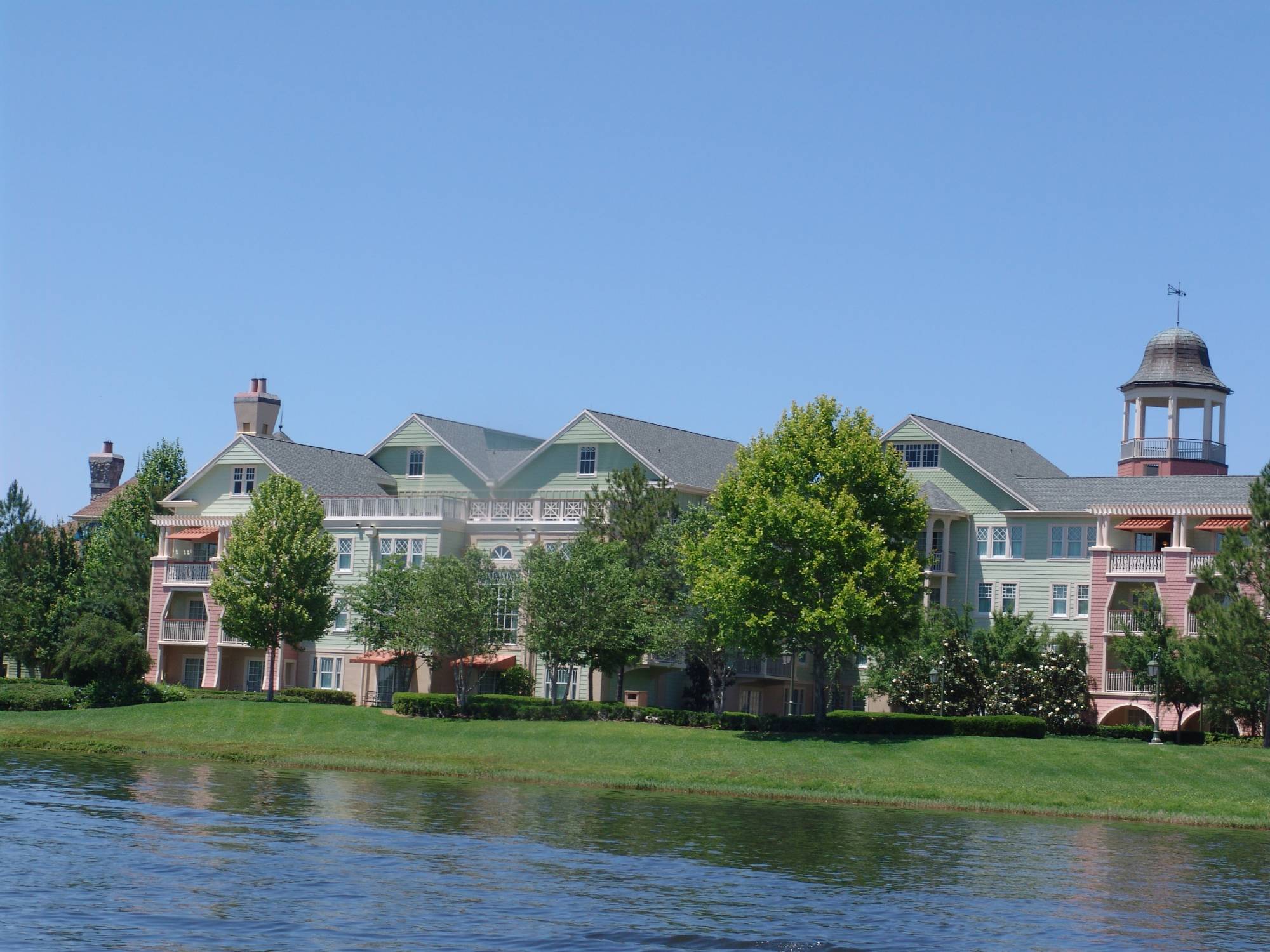 Saratoga Springs - as seen from Downtown Disney lake