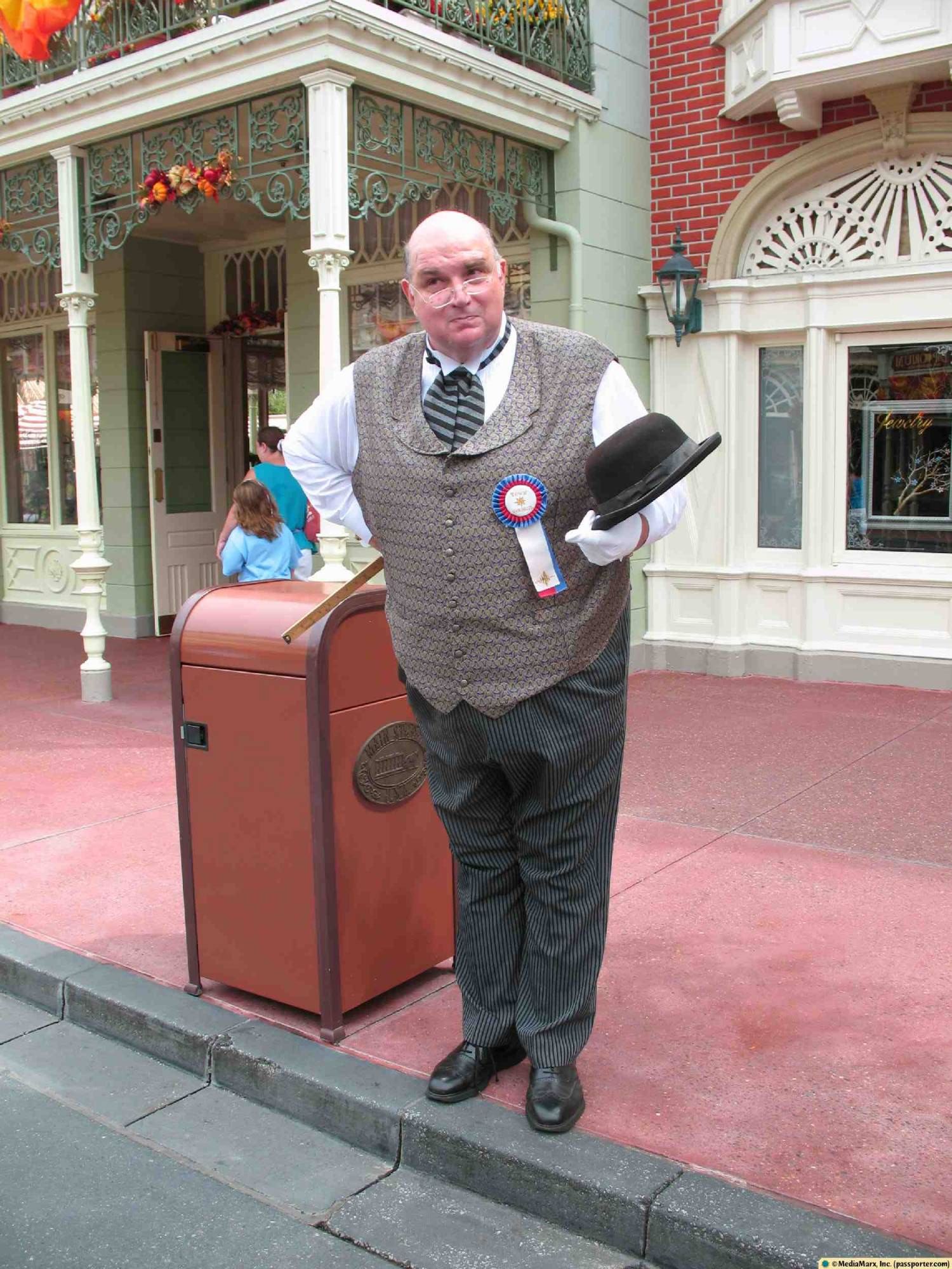 Main Street Citizen (Dewey Cheatem) at Main Street U.S.A.