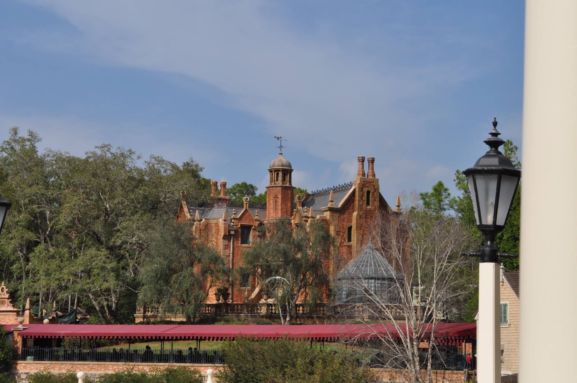 View of Haunted Mansion From the Liberty Belle