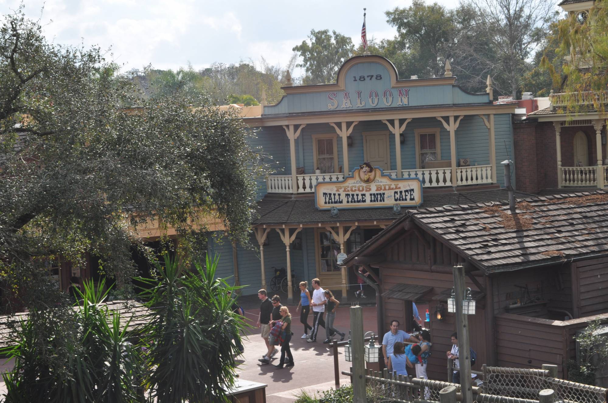 View of Pecos Bill's from Liberty Belle
