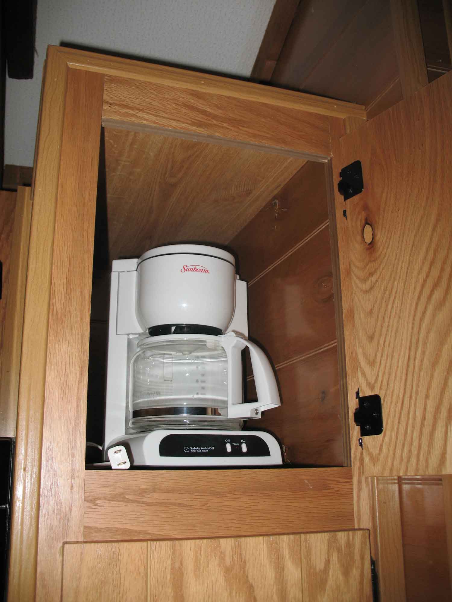 Fort Wilderness Cabin Kitchen Detail - storage space