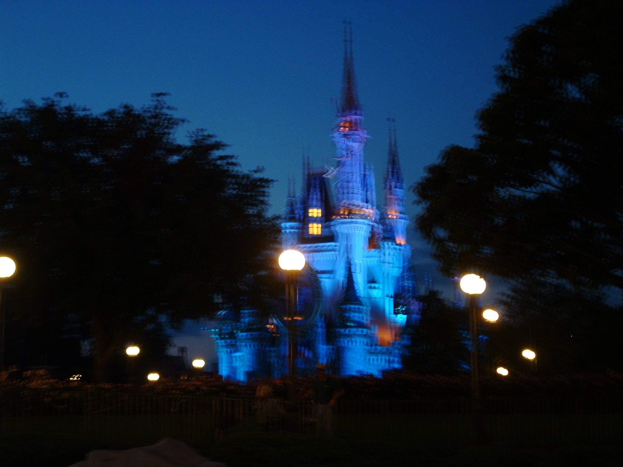 Castle At Night Before Fireworks