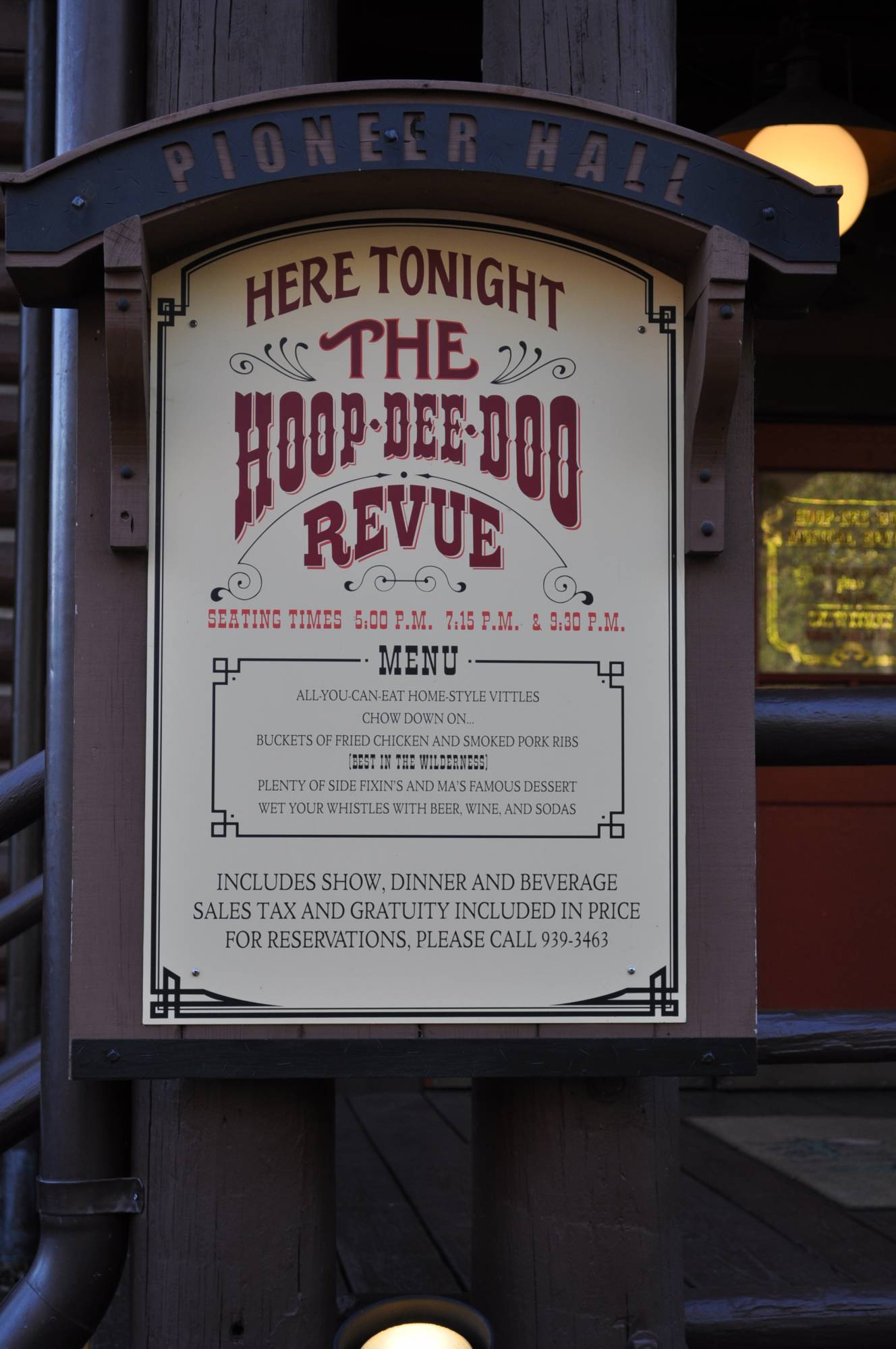 Hoop Dee Doo Review - Sign