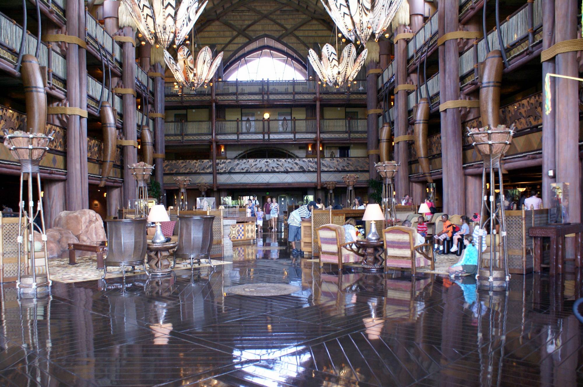 Sunlit Animal Kingdom Lodge Lobby