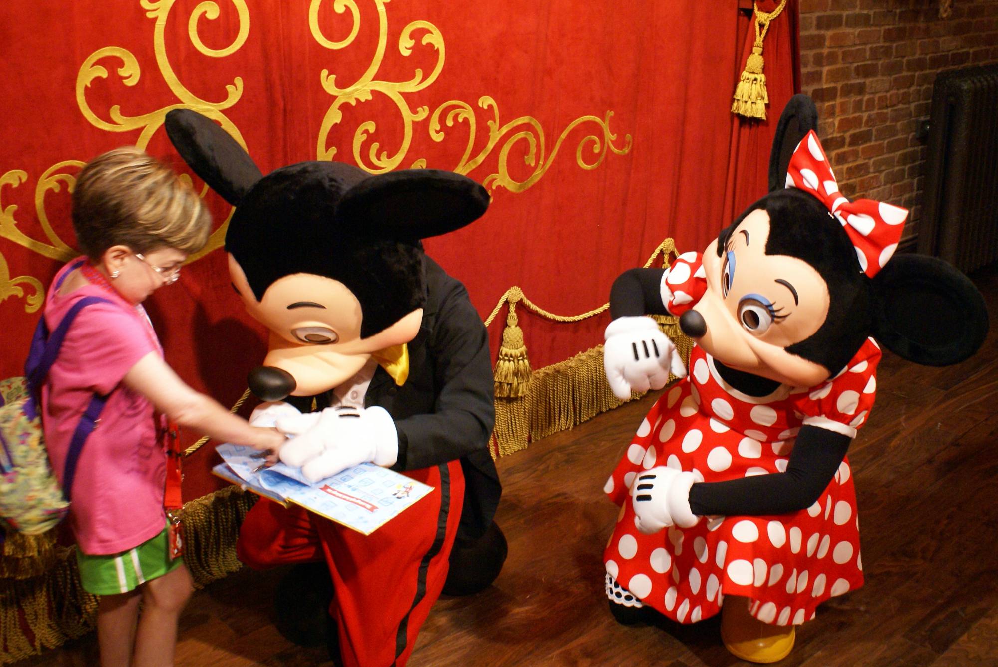 Meeting Mickey and Minnie