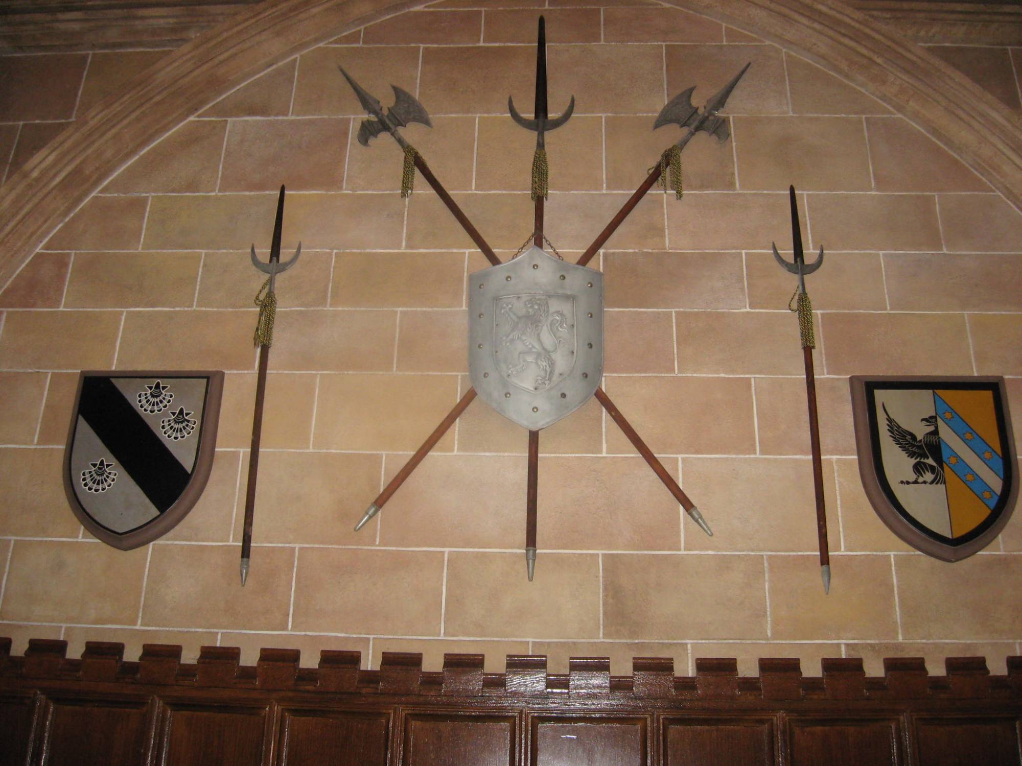 Shields on the wall at CRT