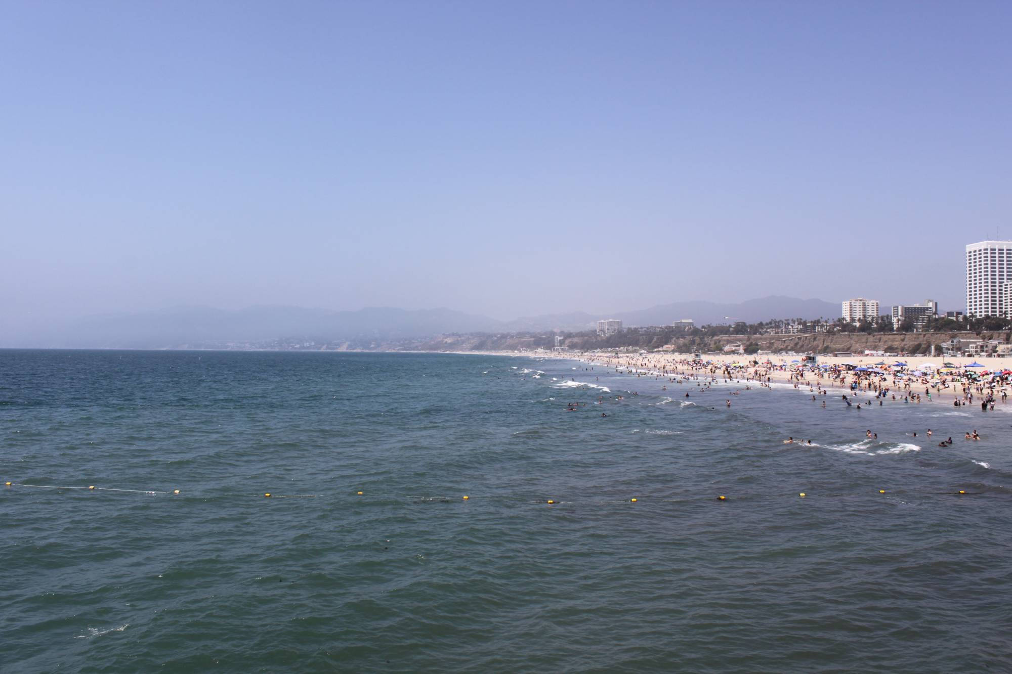 Santa Monica beach looking north