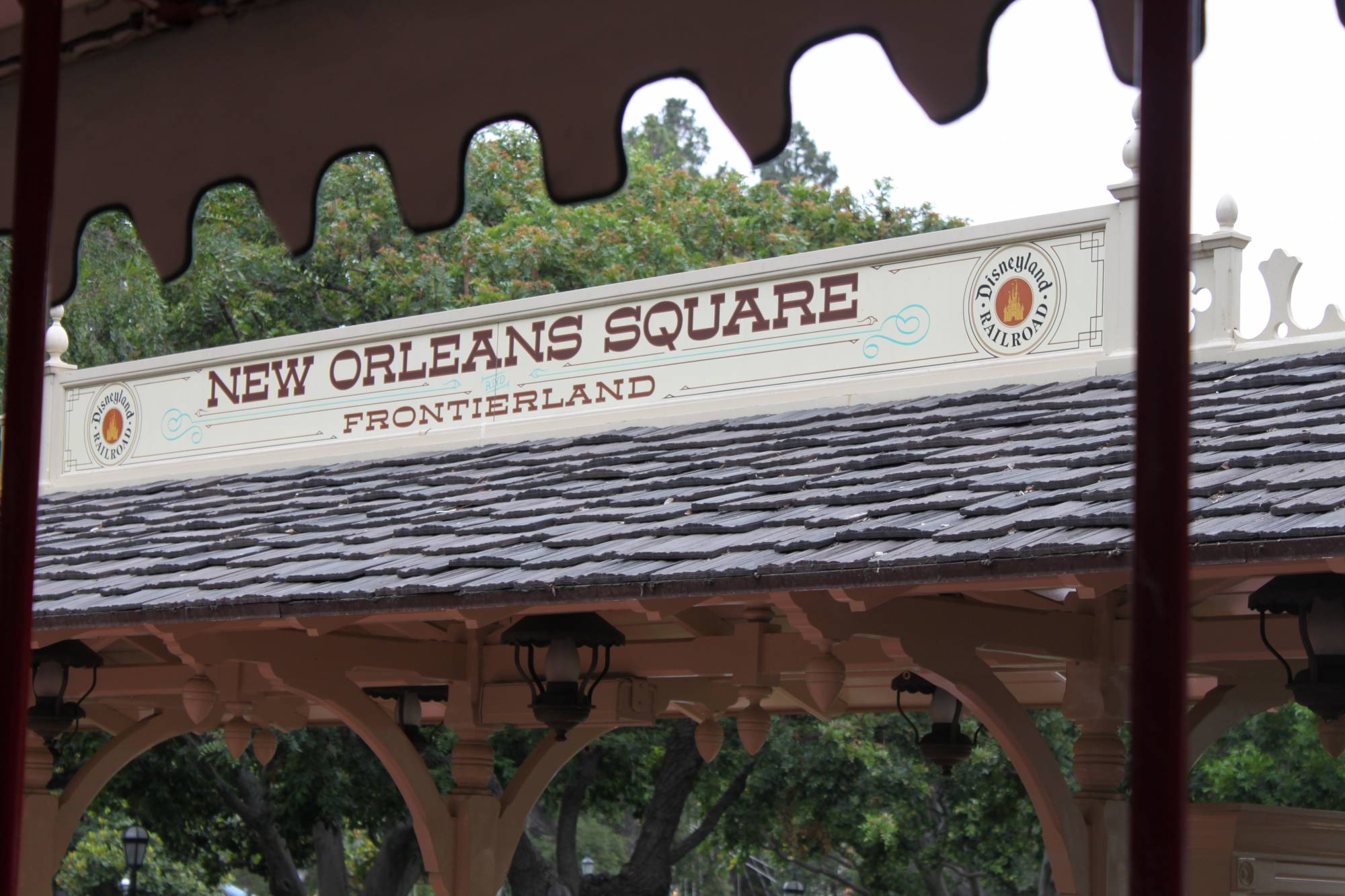 Disneyland - New Orleans Square train station sign