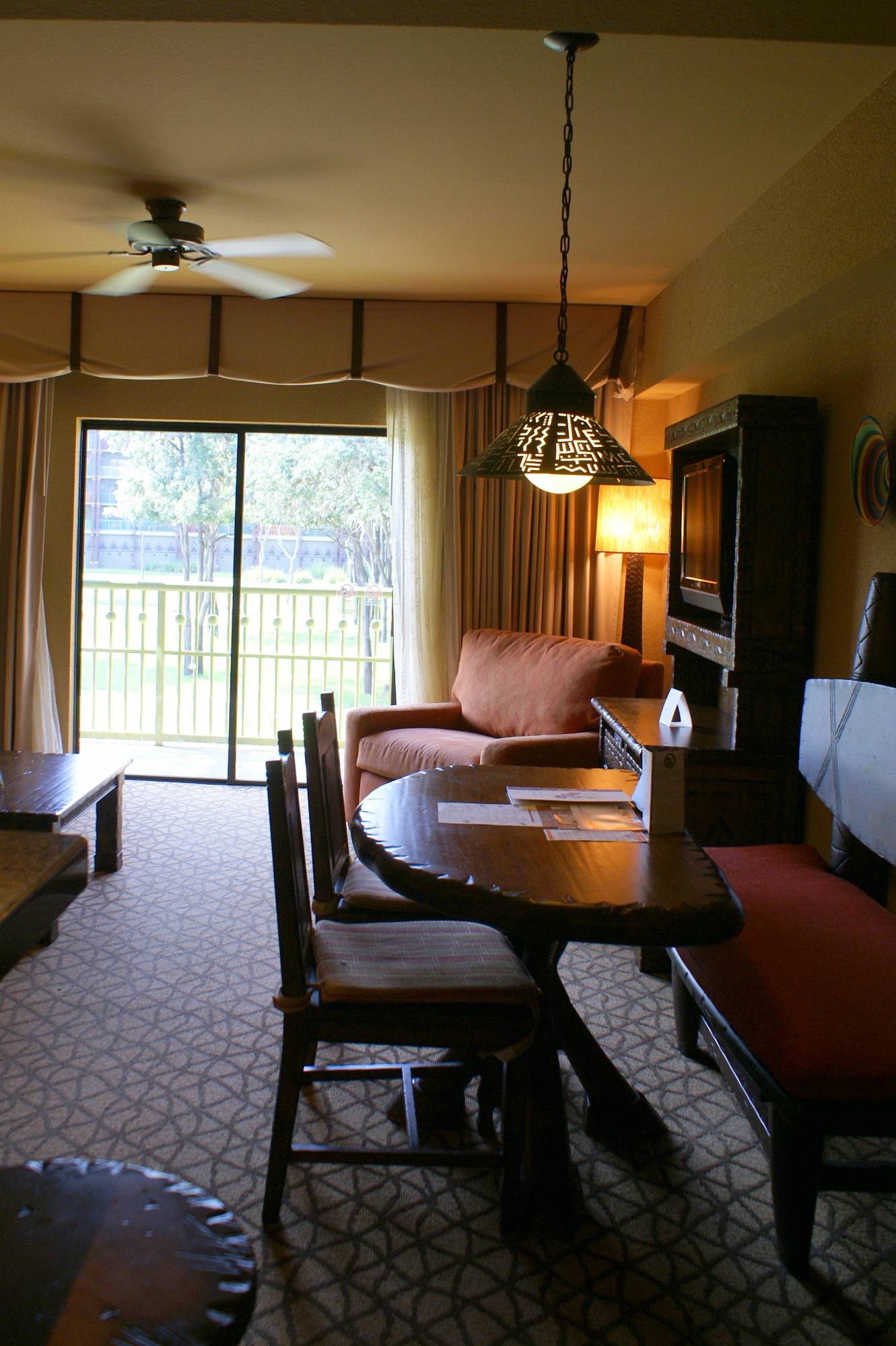 Living Area in a  One-Bedroom at Kidani Village