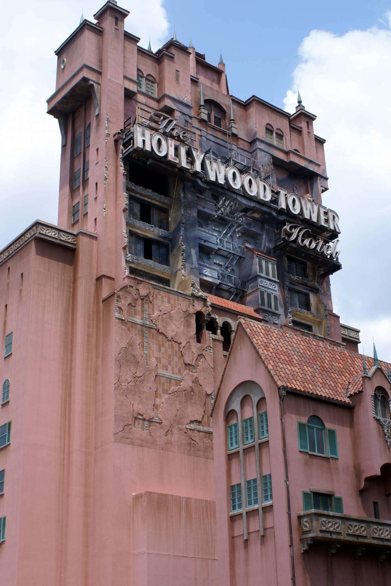 Cool Back View of Tower of Terror 2
