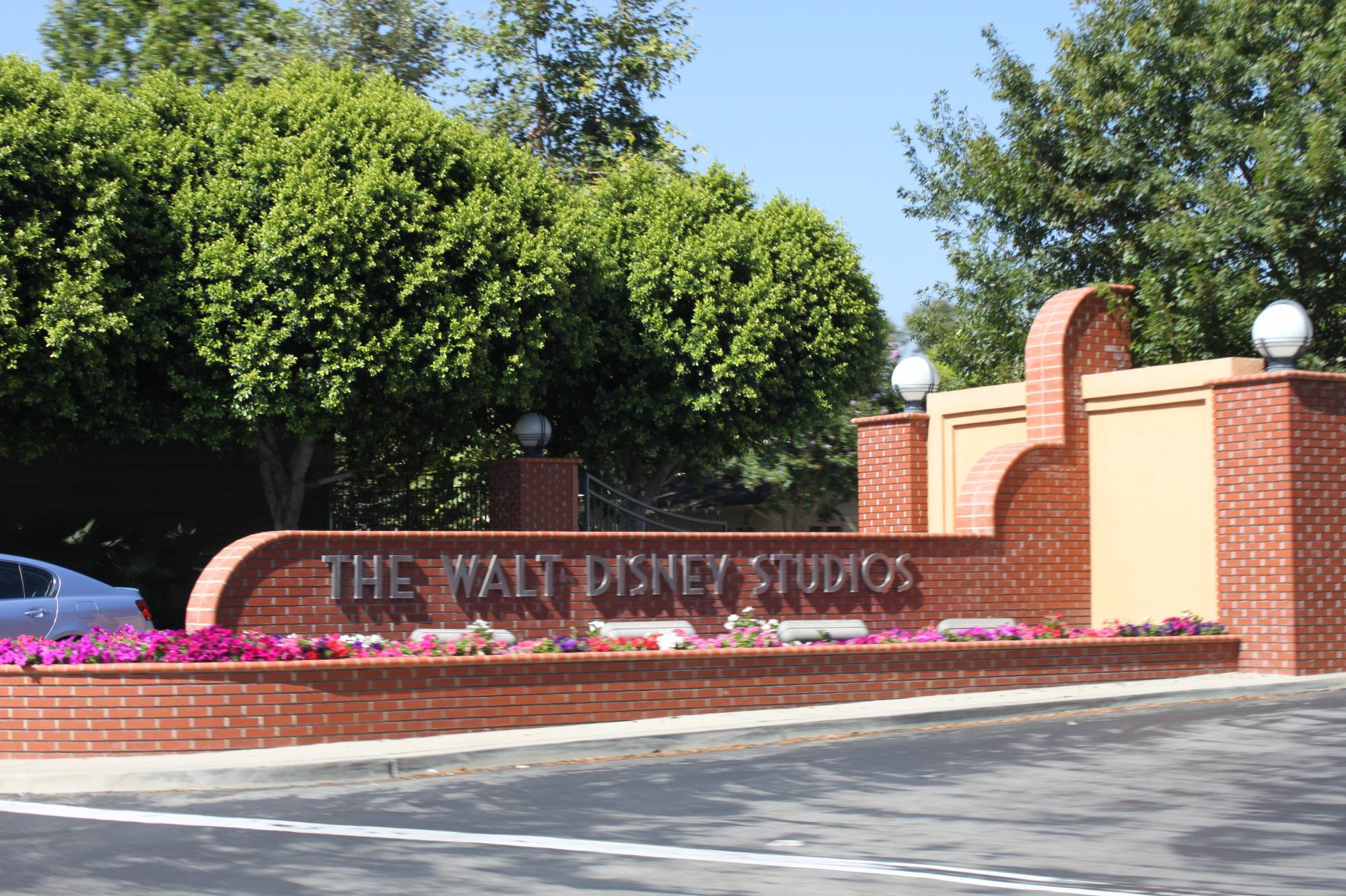 Walt Disney Studios main gate entrance in Burbank