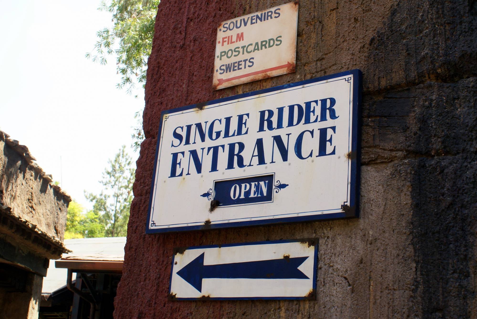 Single Rider Line Sign