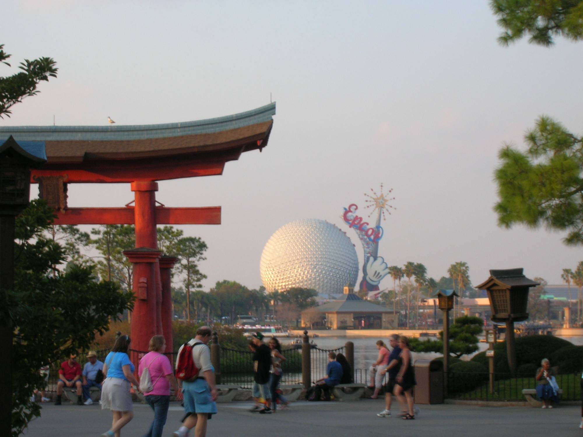 Epcot-American adventure view