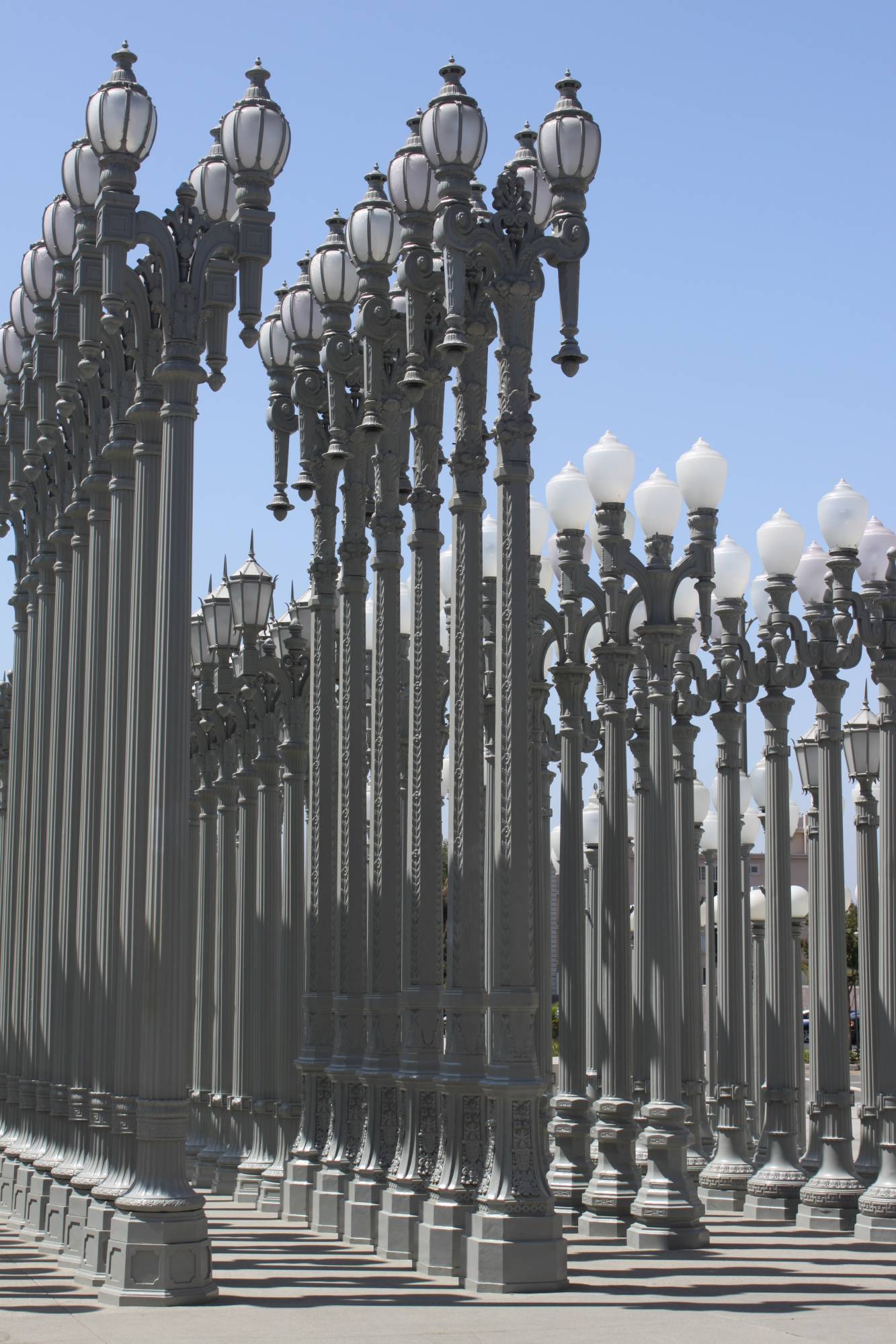 &quot;Urban Light&quot; sculpture at LACMA - Los Angeles