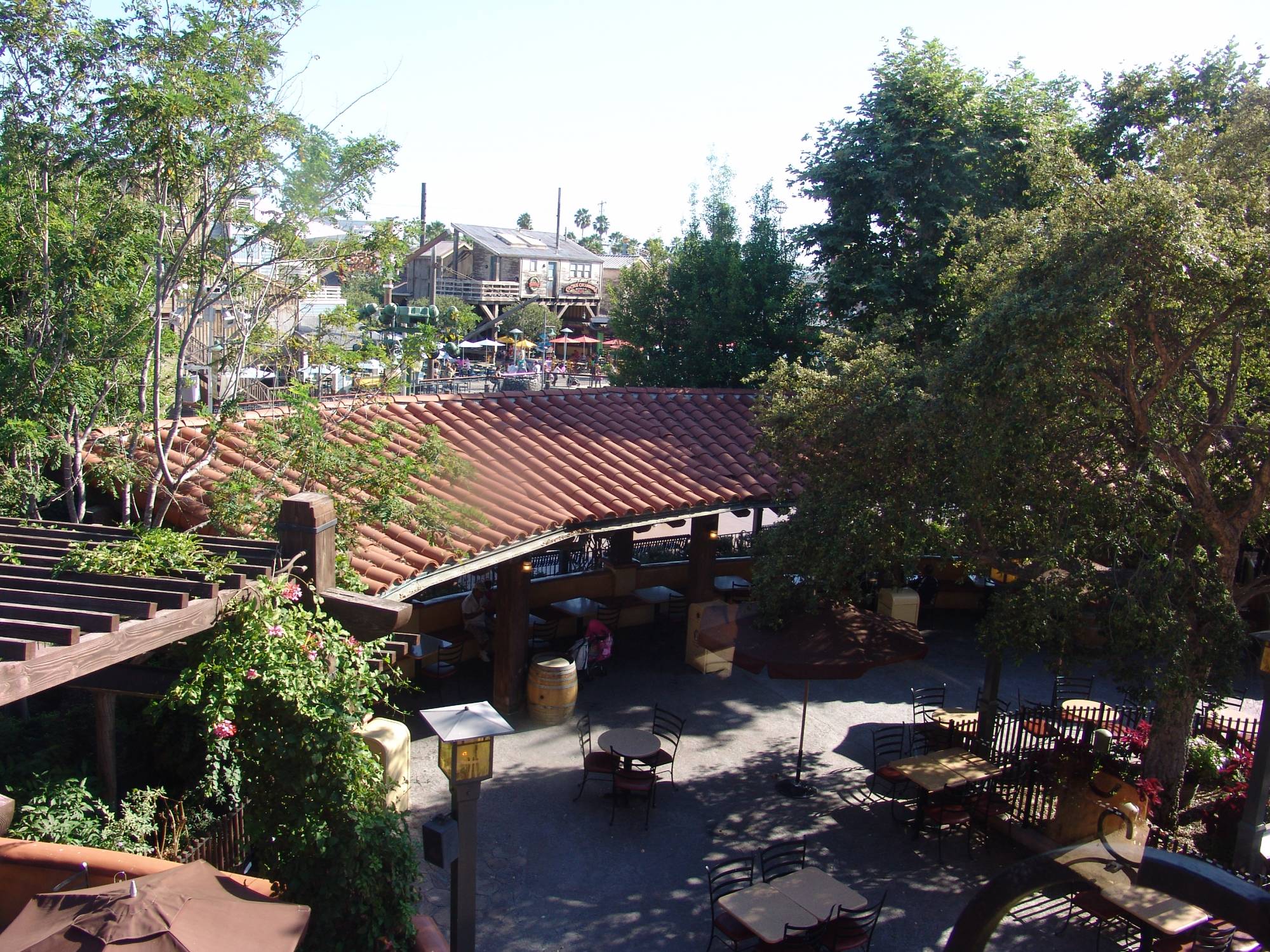 California Adventure - view from Wine Country Trattoria