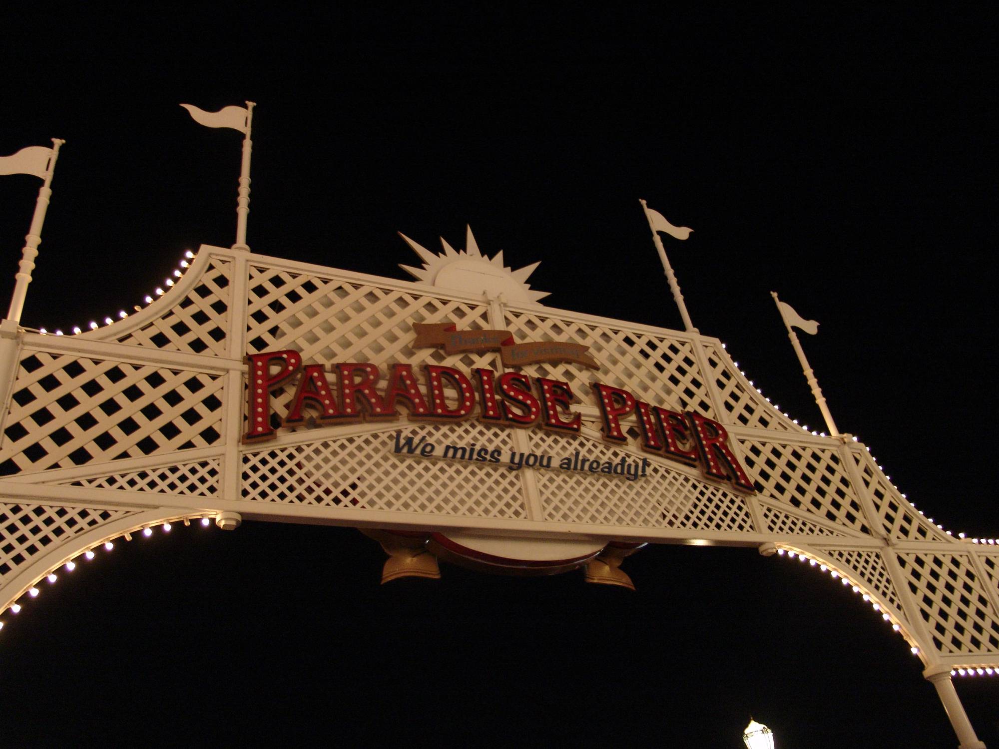 California Adventure - Paradise Pier at night