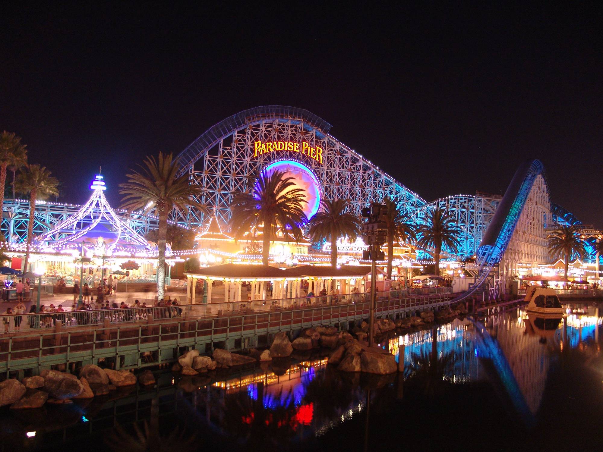 California Adventure - Paradise Pier at night