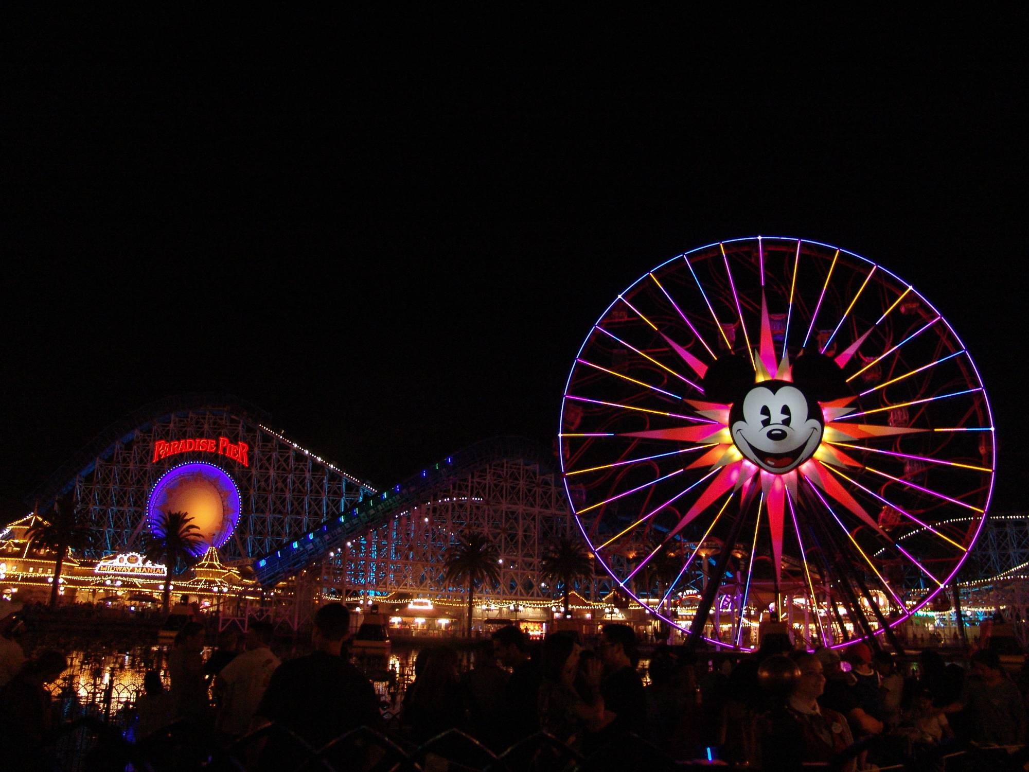 California Adventure - Paradise Pier at night