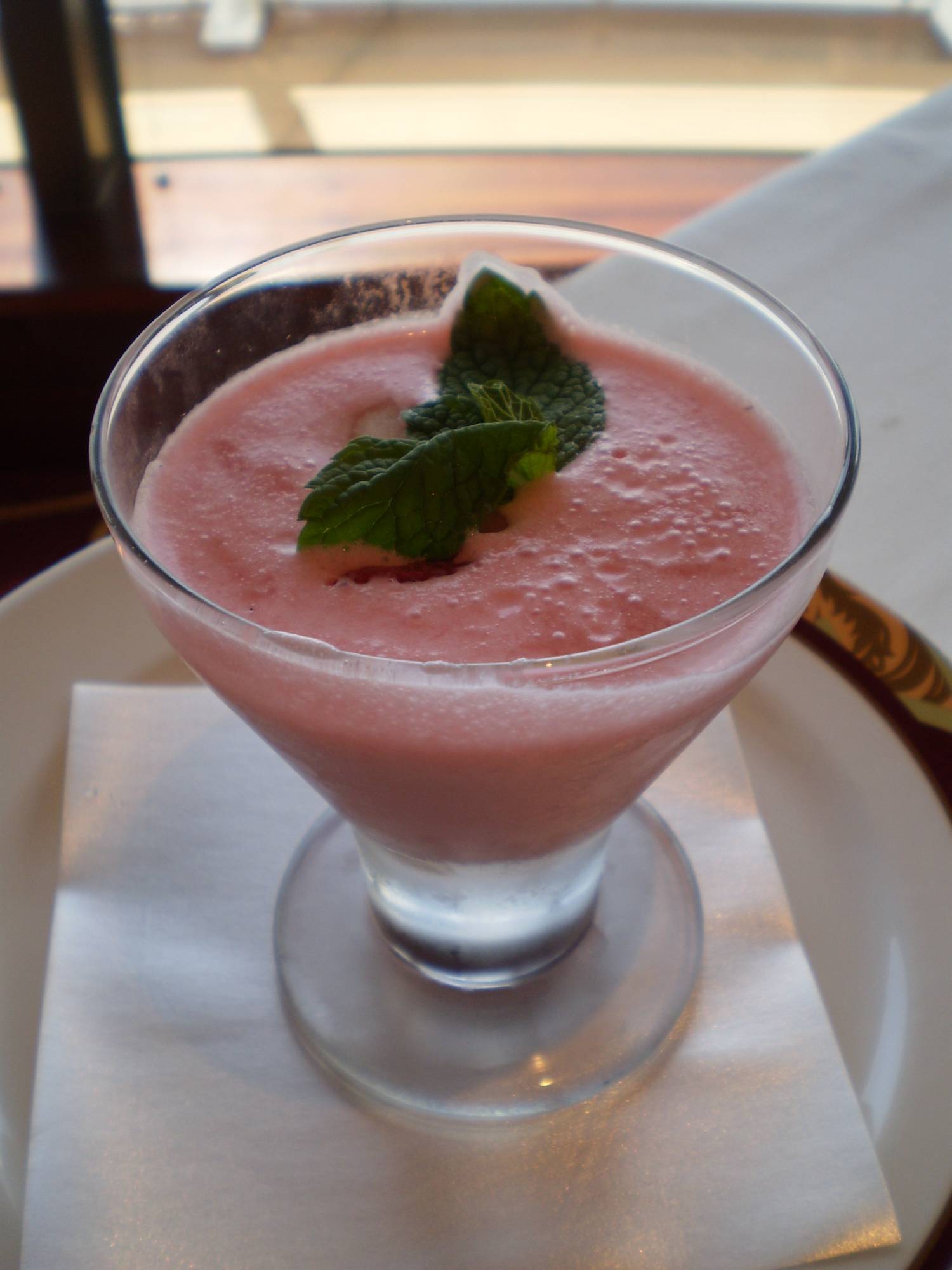 Disney Dream Palo Brunch Strawberry Soup