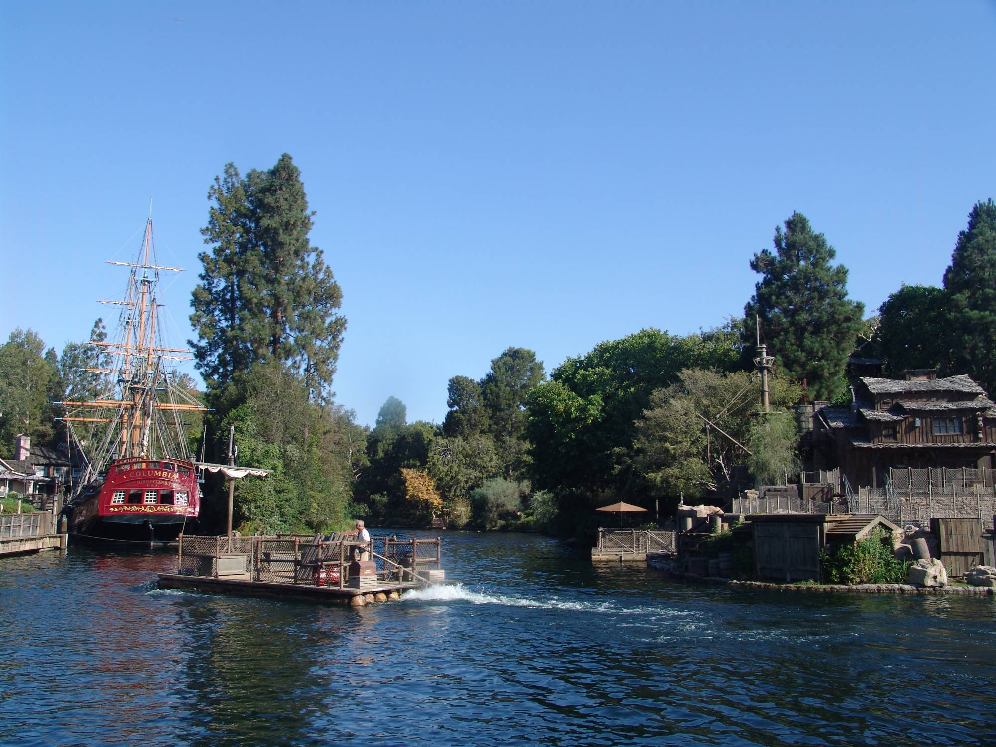 Disneyland Park - raft on Rivers of America