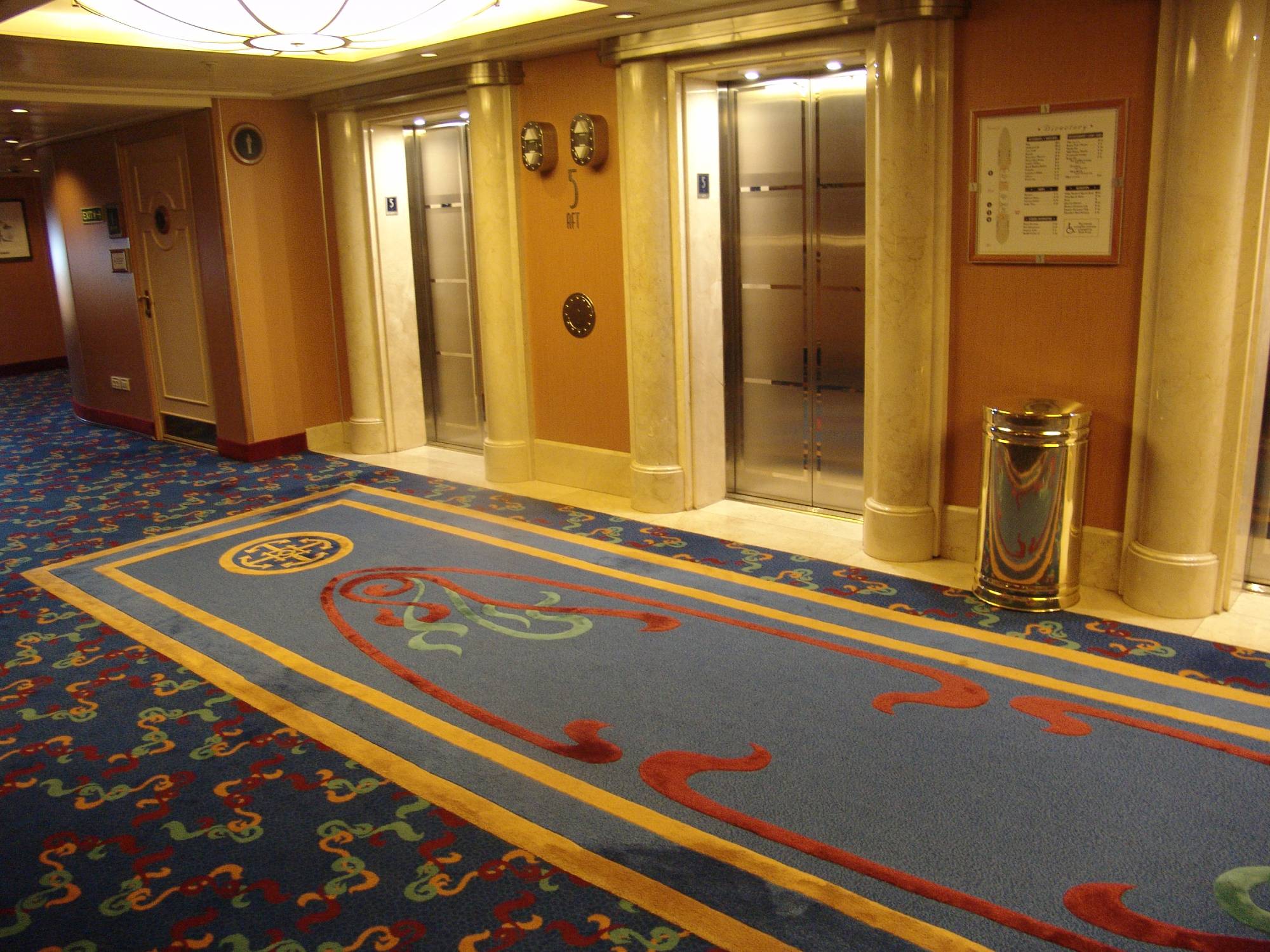 Disney Wonder - aft elevators