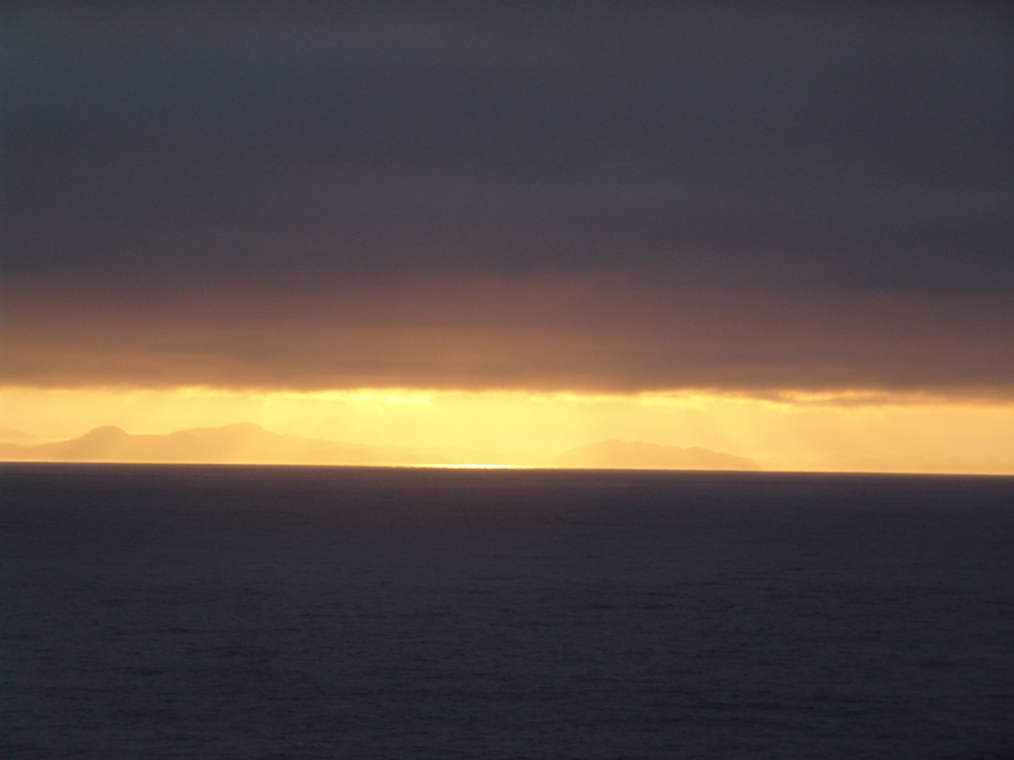 Alaska cruise - sunrise at sea