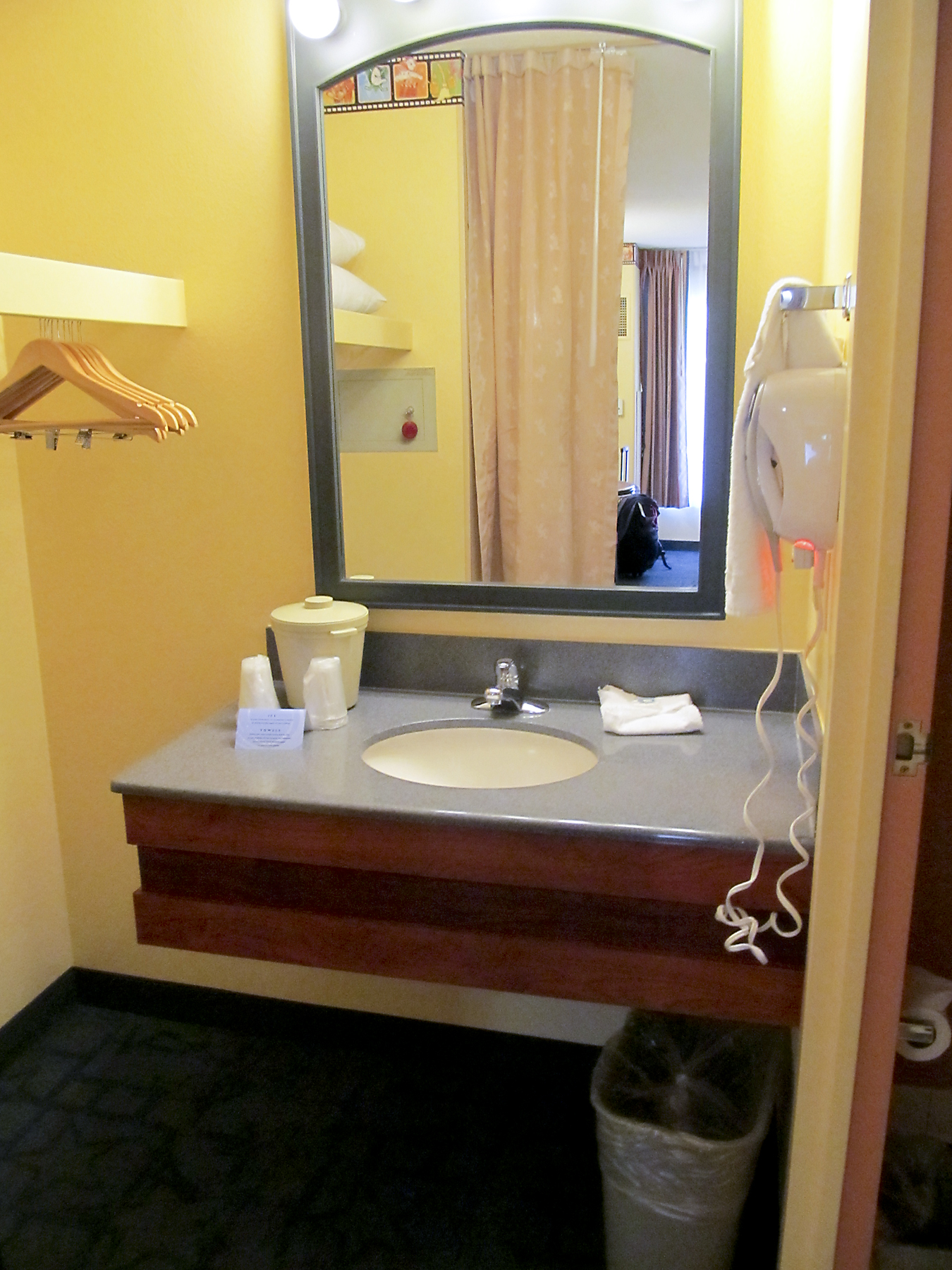 refurbished vanity area