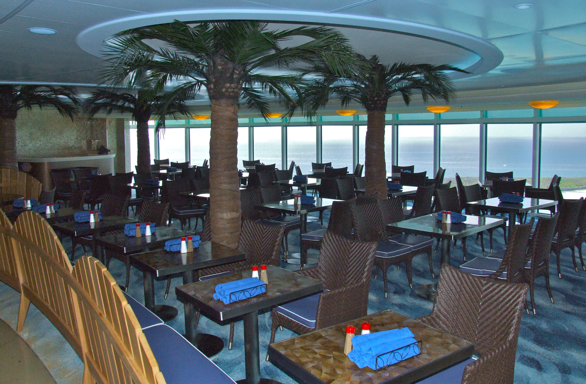 Seating Area at Cabanas on the Disney Dream