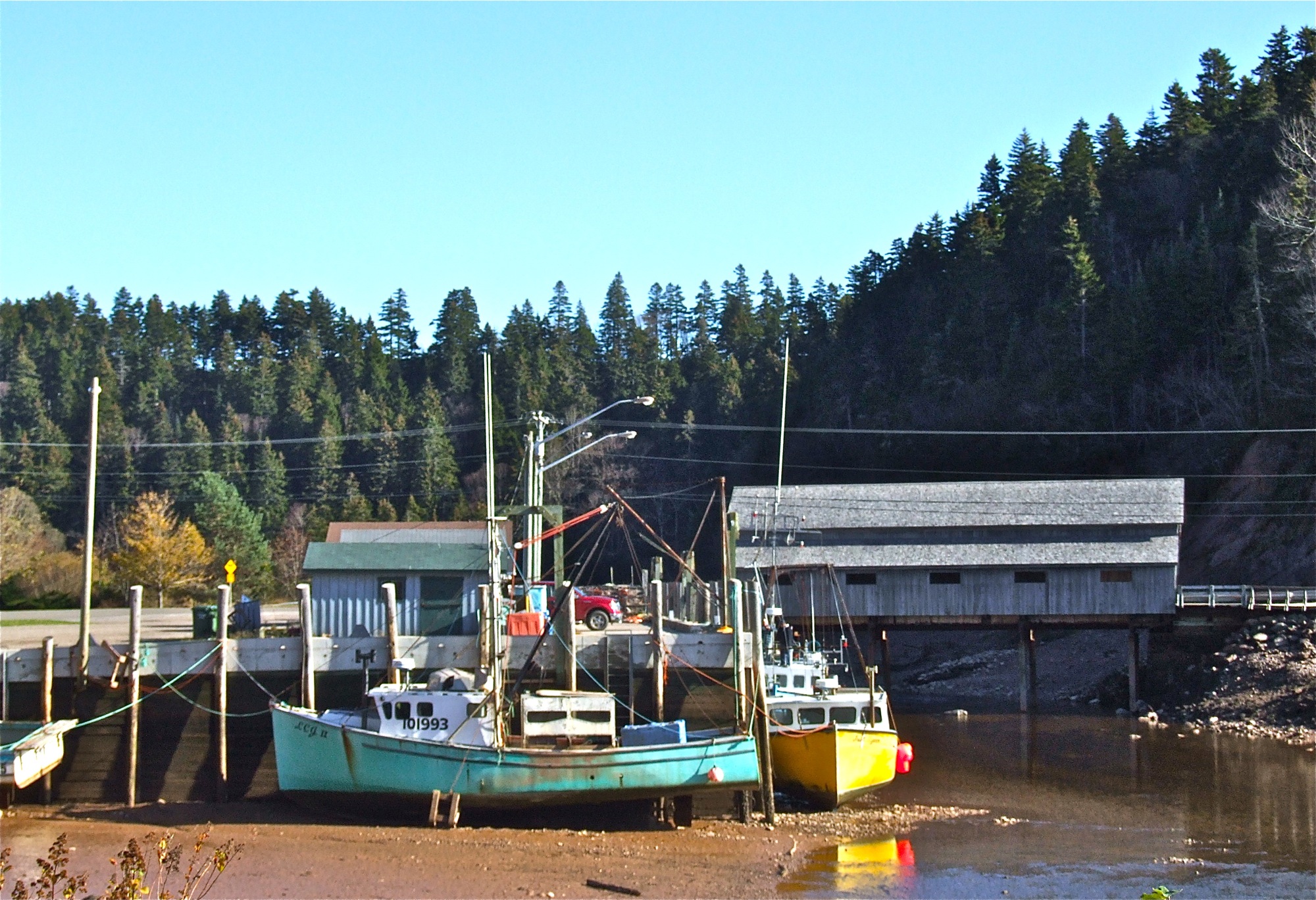 Low Tide in St. Martins on the Bay of Fundy
