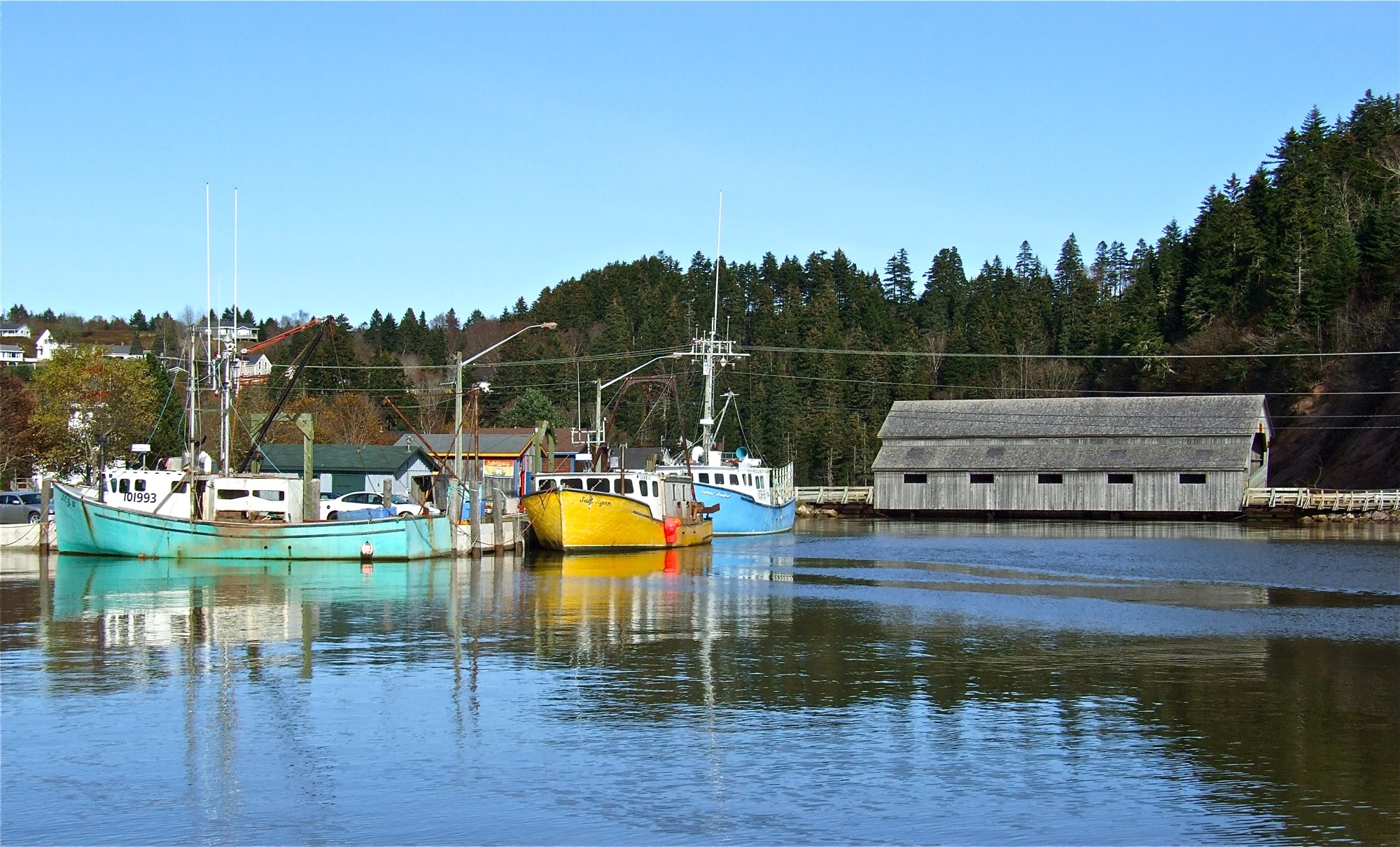 High Tide in St. Martins on the Bay of Fundy