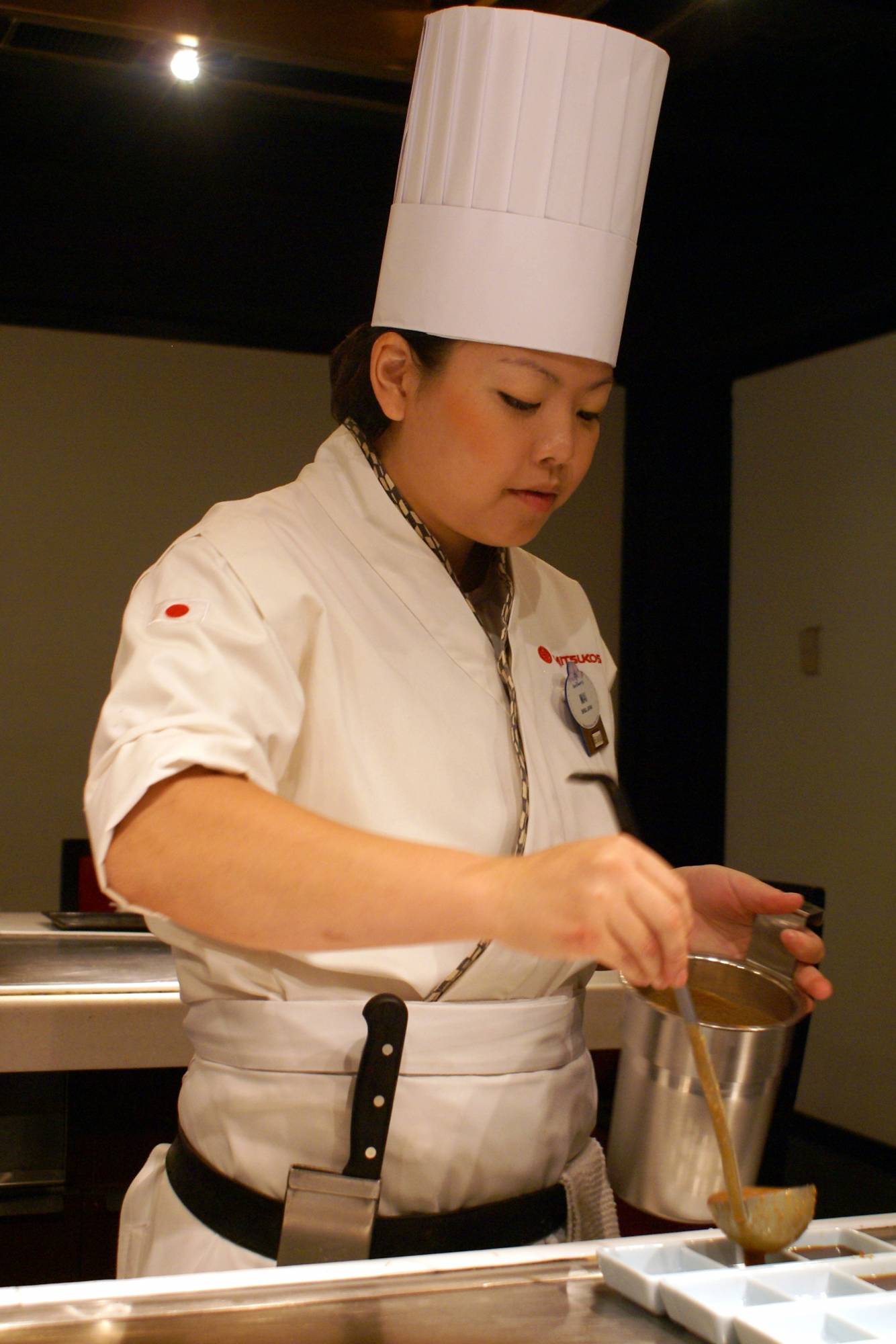 Chef at our Table at Teppan Edo