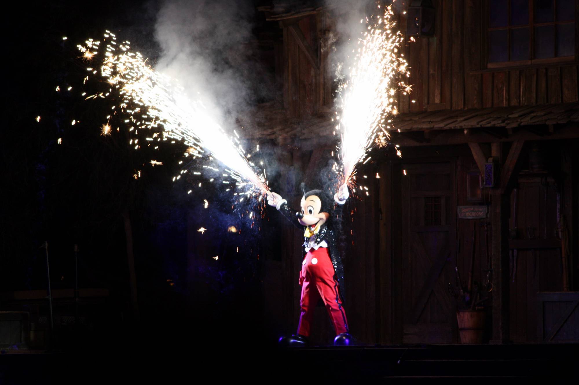 Mickey during Fantasmic