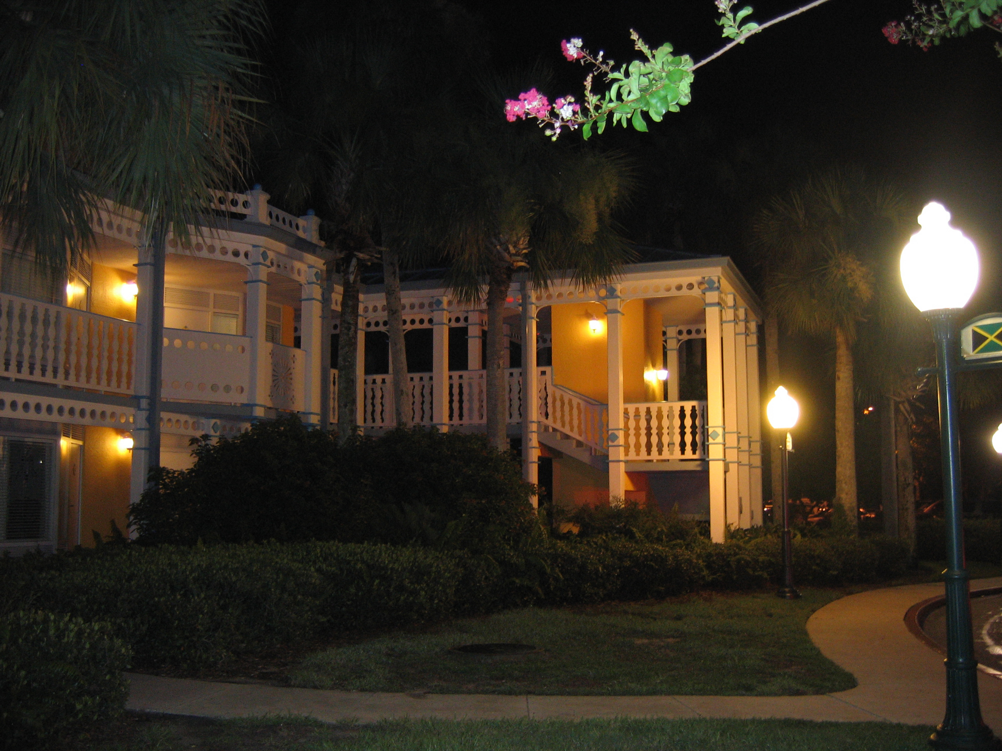 Caribbean Beach - Resort Grounds at Night