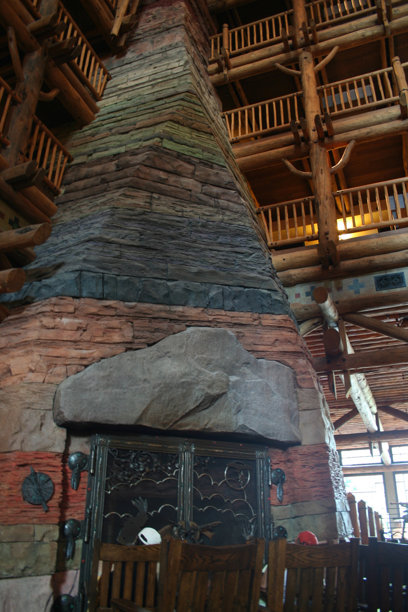 Wilderness Lodge Lobby - Fireplace