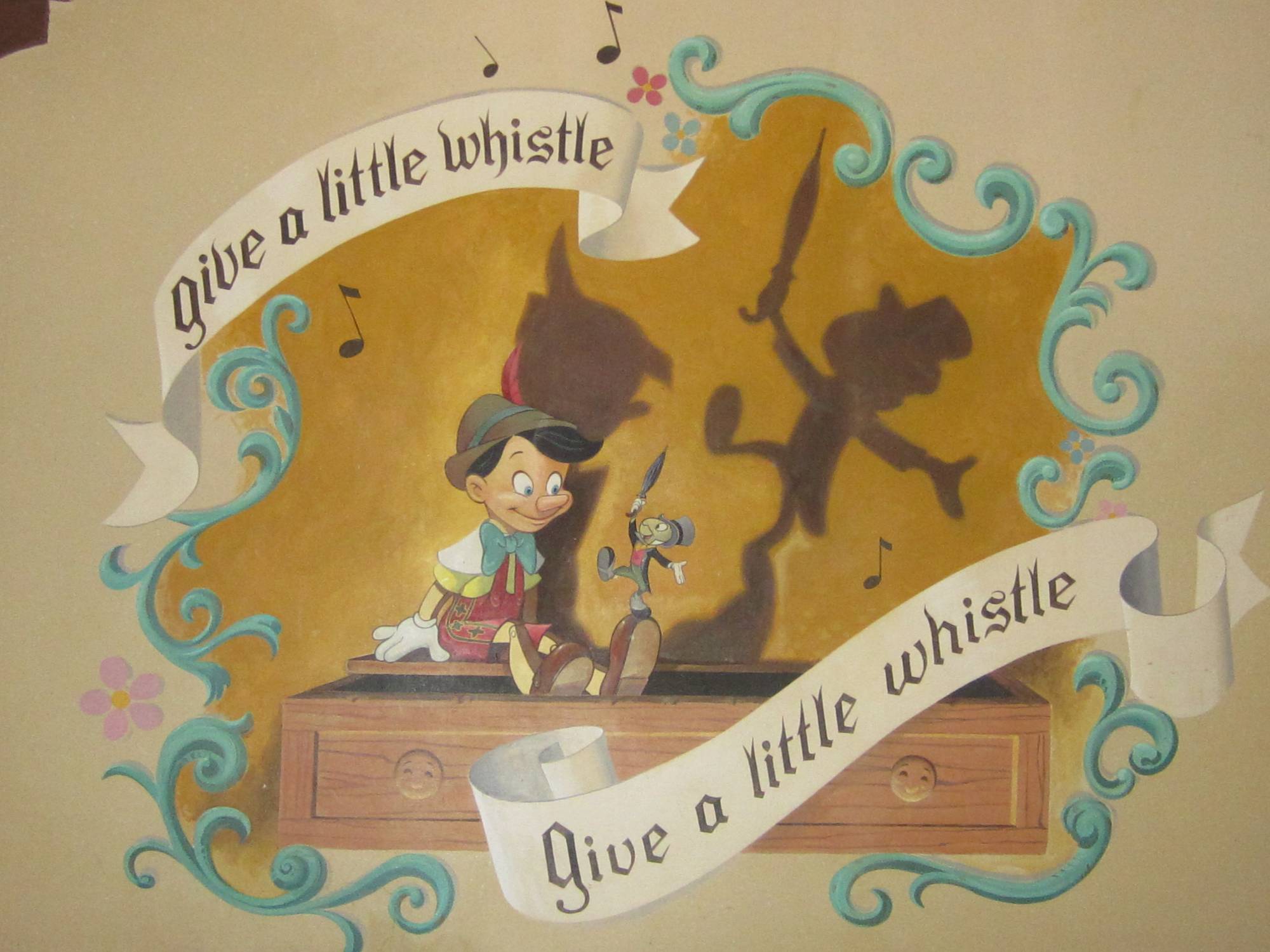 Mural at Pinocchio's Village Haus