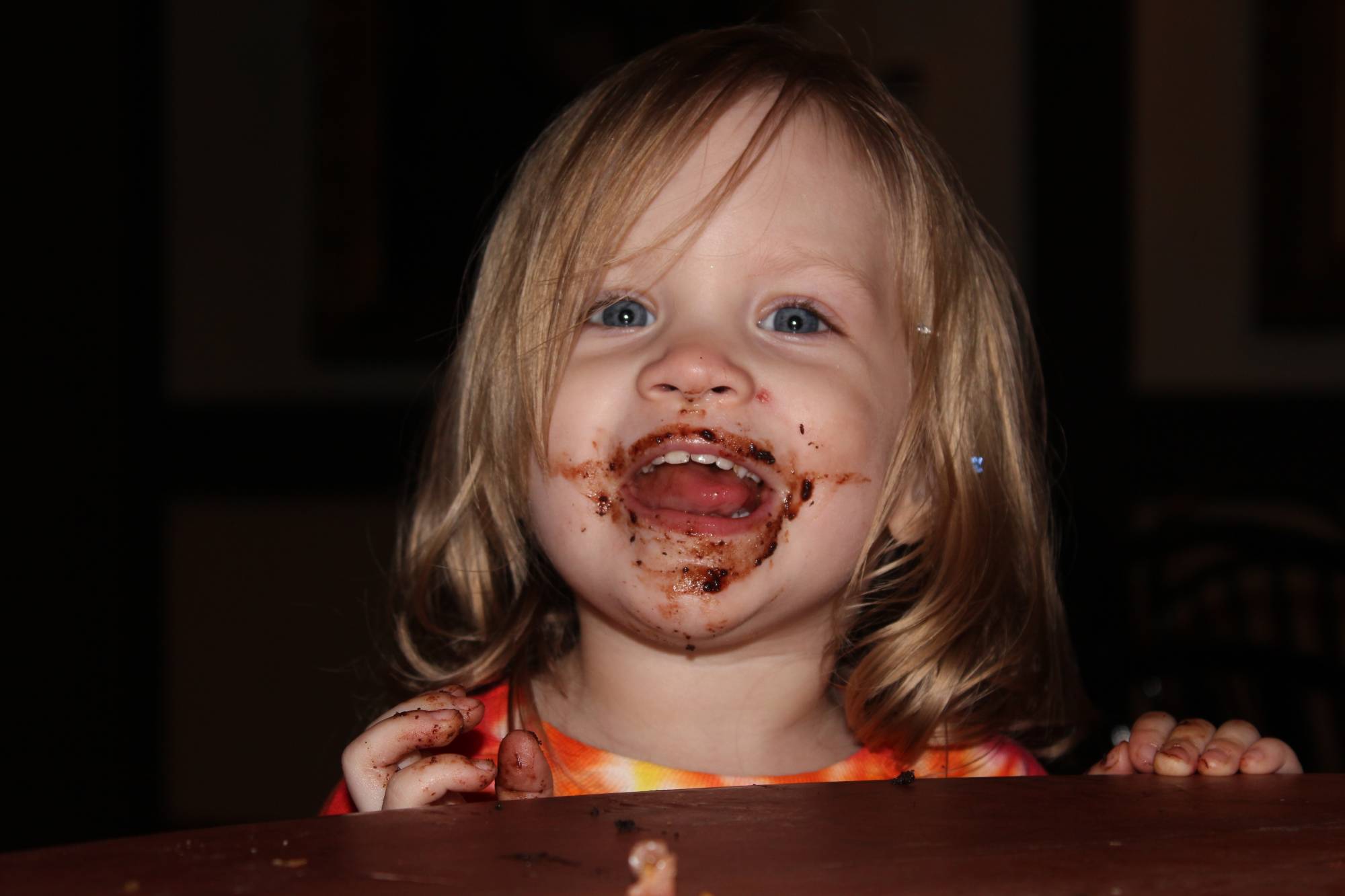 She loves the Famous Disney Chocolate Cake!