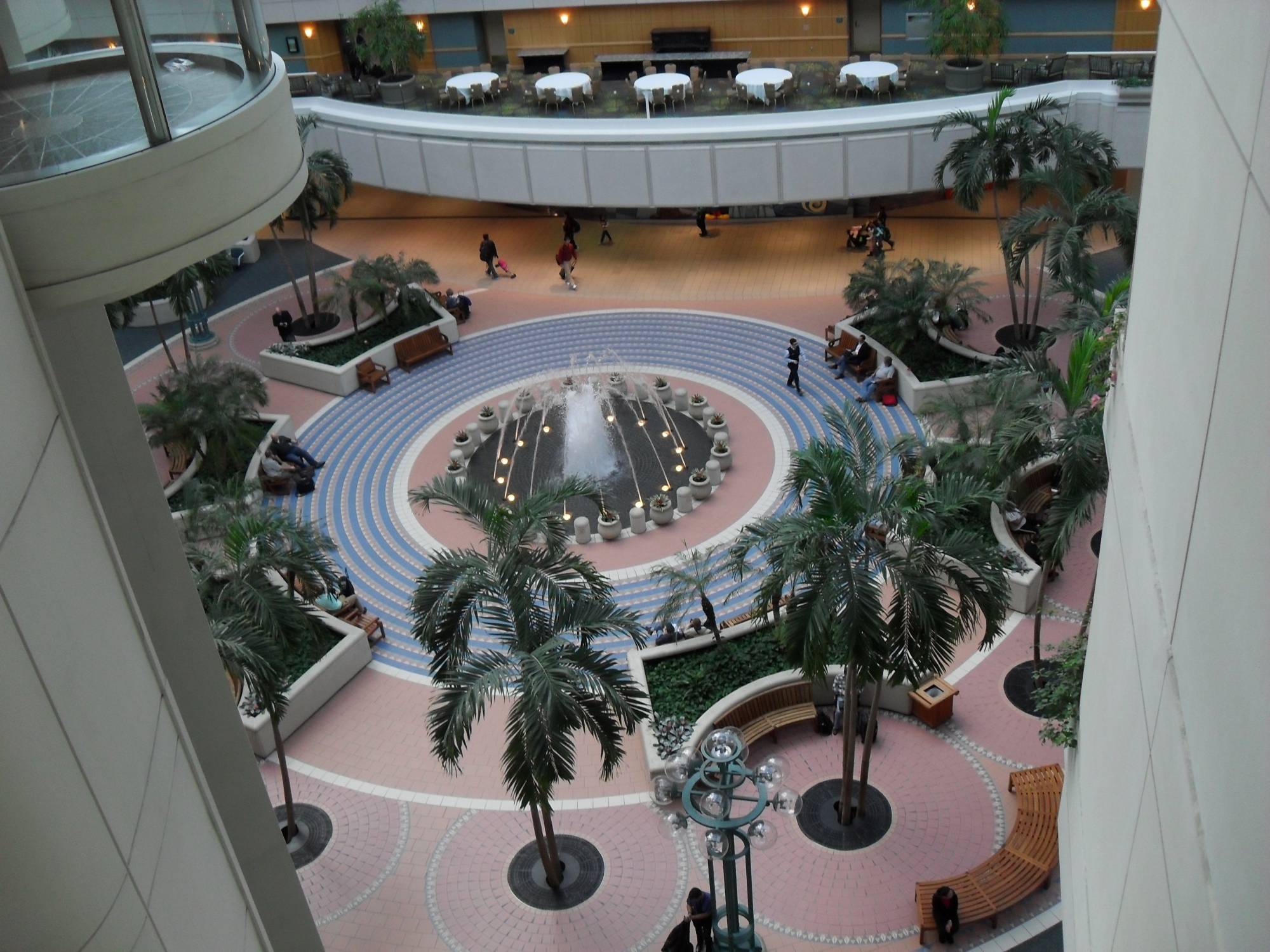 Hyatt Regency Orlando Airport, view of airport from hotel