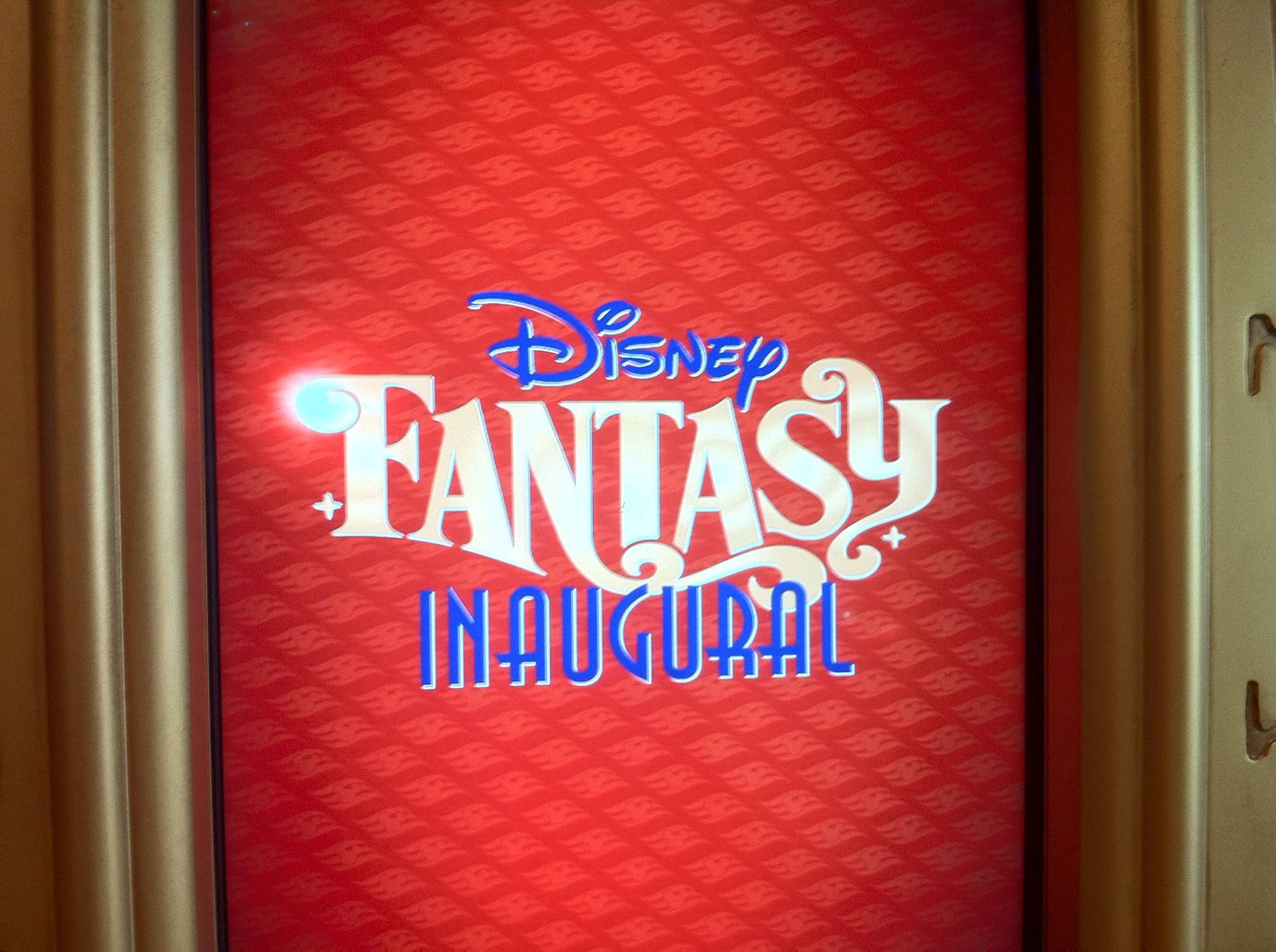 Disney Fantasy Inaugural Poster