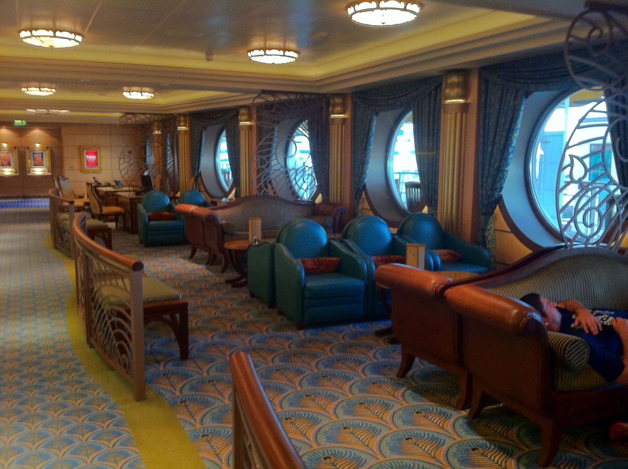 Vista Lounge Seating on the Disney Fantasy