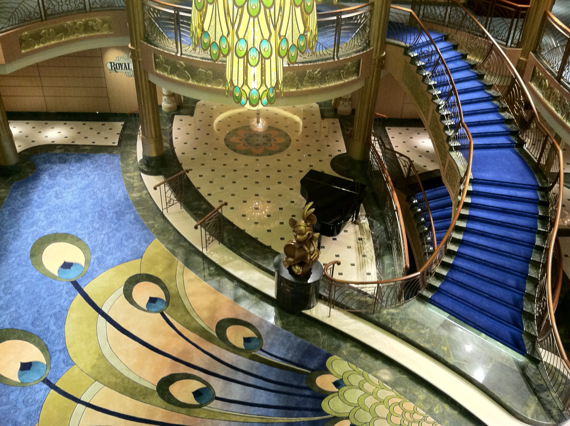 The Atrium Lobby of the Disney Fantasy