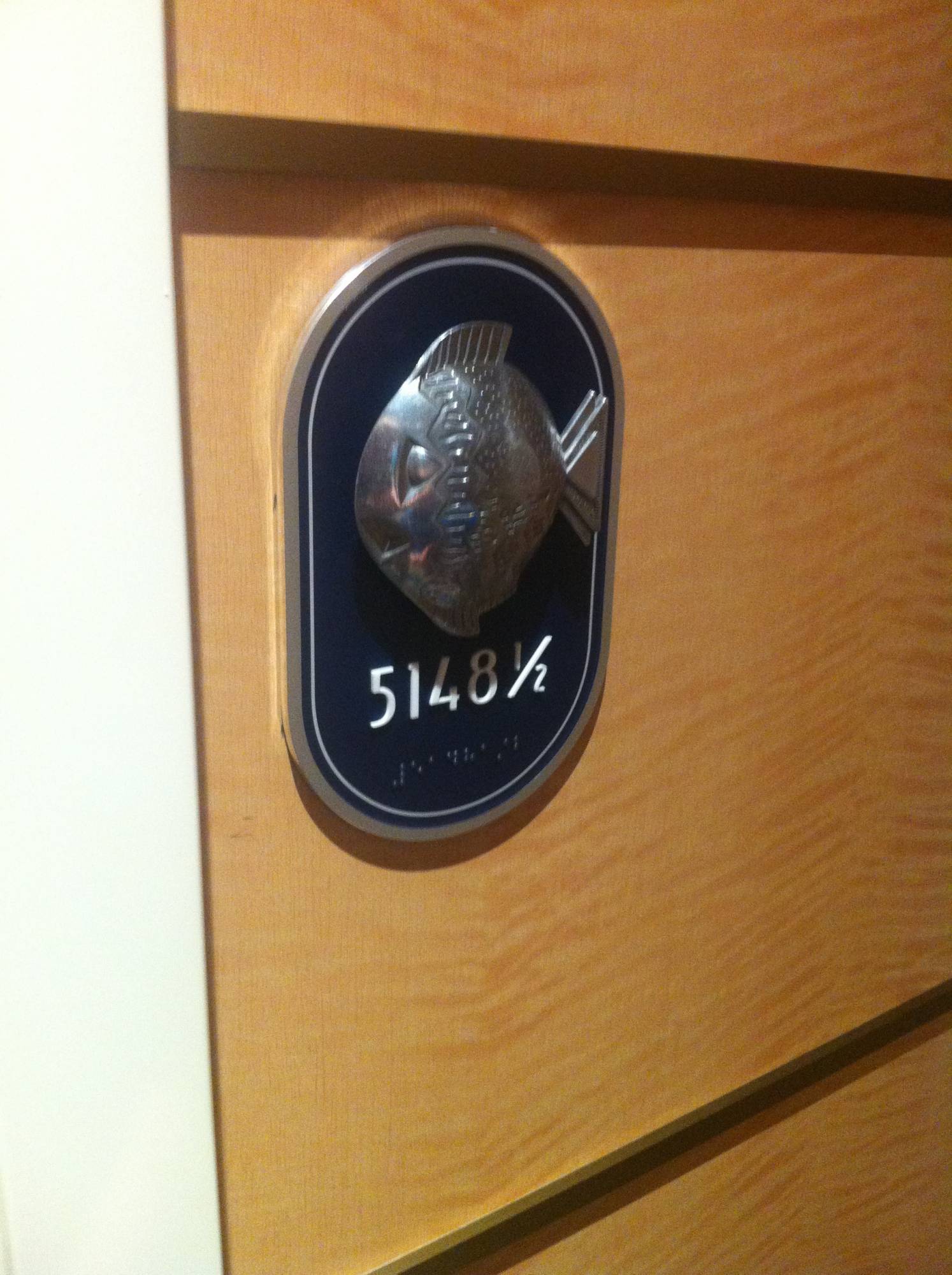 Small Stateroom Number on the Disney Fantasy
