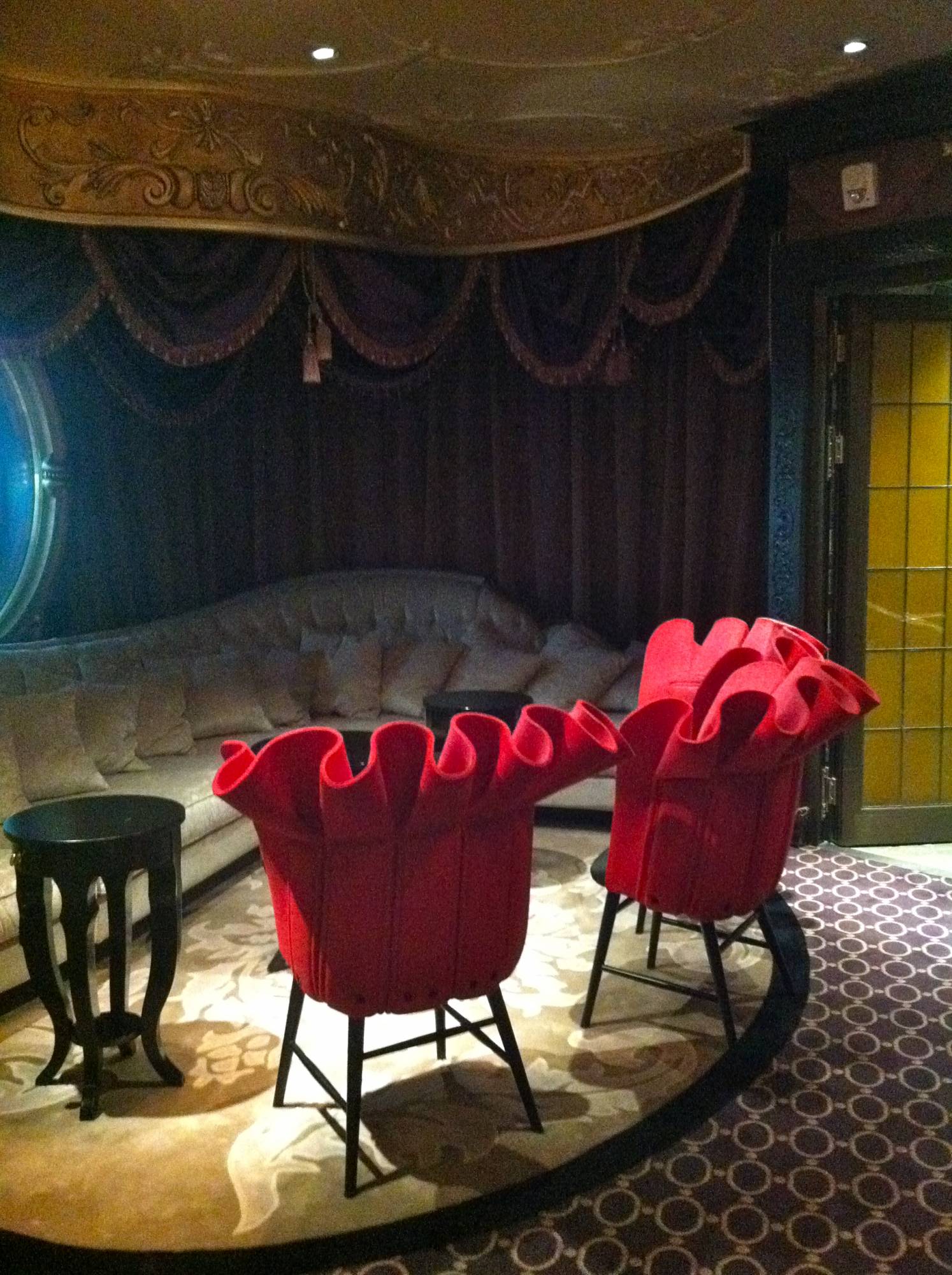 Ooh La La Chairs on the Disney Fantasy